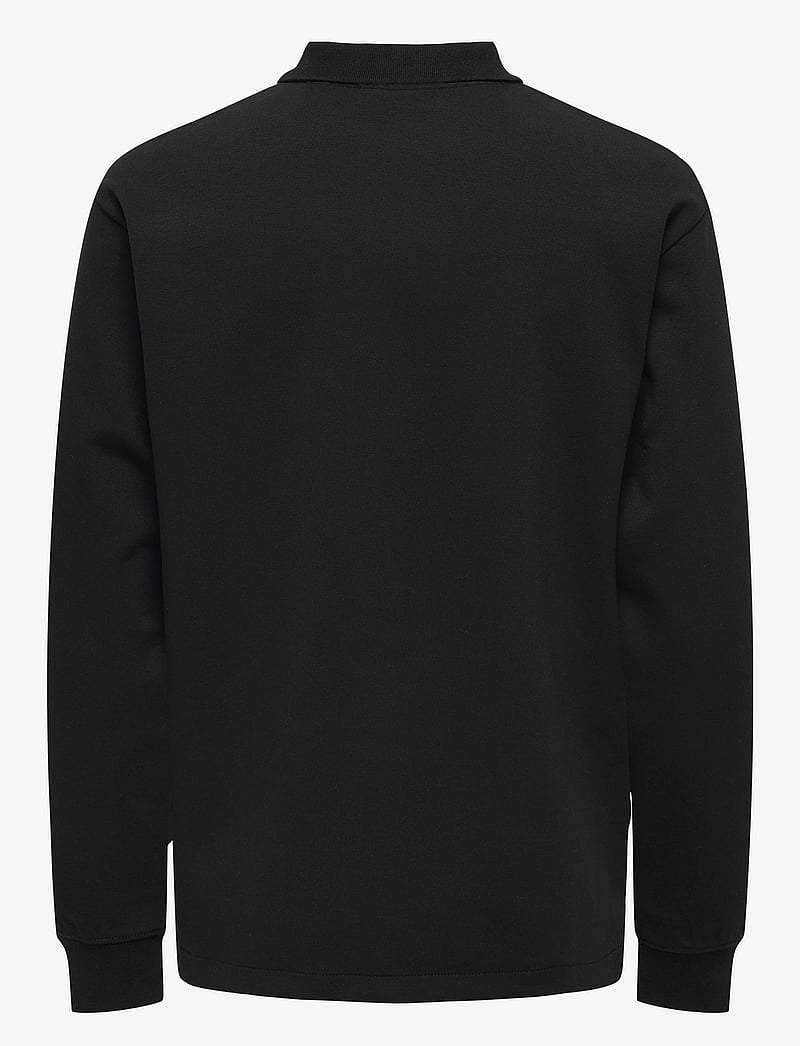 ONLY & SONS - ONSBERNARD RLX LS POLO - pikkade varrukatega polod - black - 2