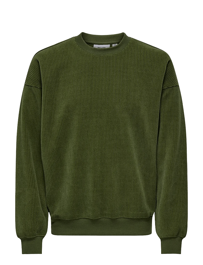ONLY & SONS - ONSBOBBY VTG CREW - kollektionen - olive night - 0