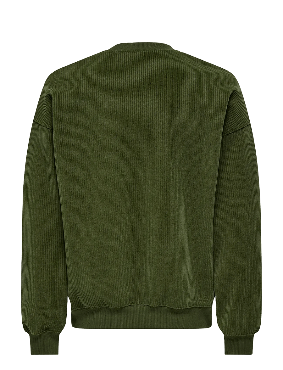 ONLY & SONS - ONSBOBBY VTG CREW - sweatshirts - olive night - 1