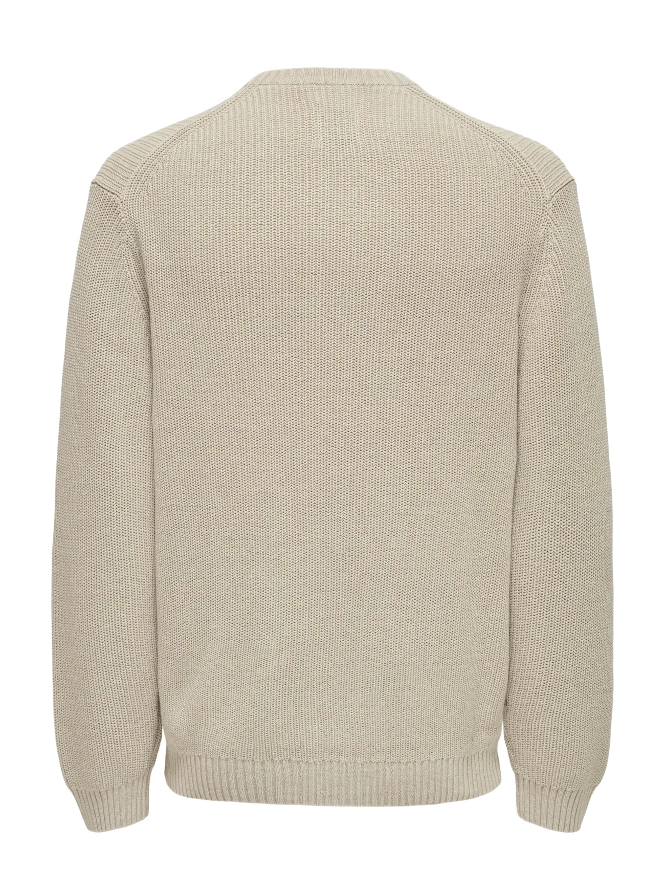 ONLY & SONS - ONSROSU REG 7 WASH CREW KNIT WW - Ümmarguse kaelusega kudumid - silver lining - 2