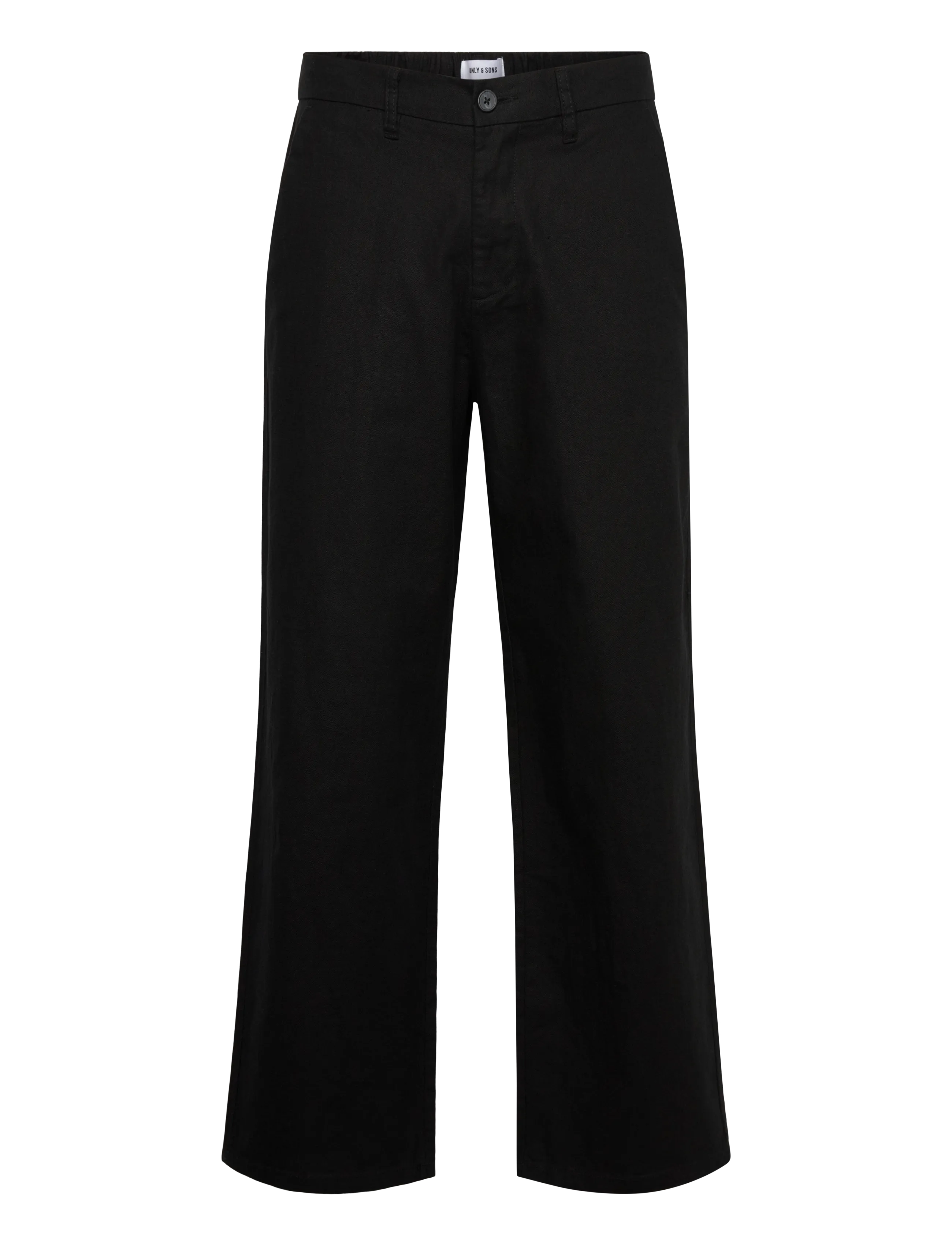 ONLY & SONS ONSBOB LOOSE COT LIN 0007 PANT NOOS - Bukser - BLACK / black