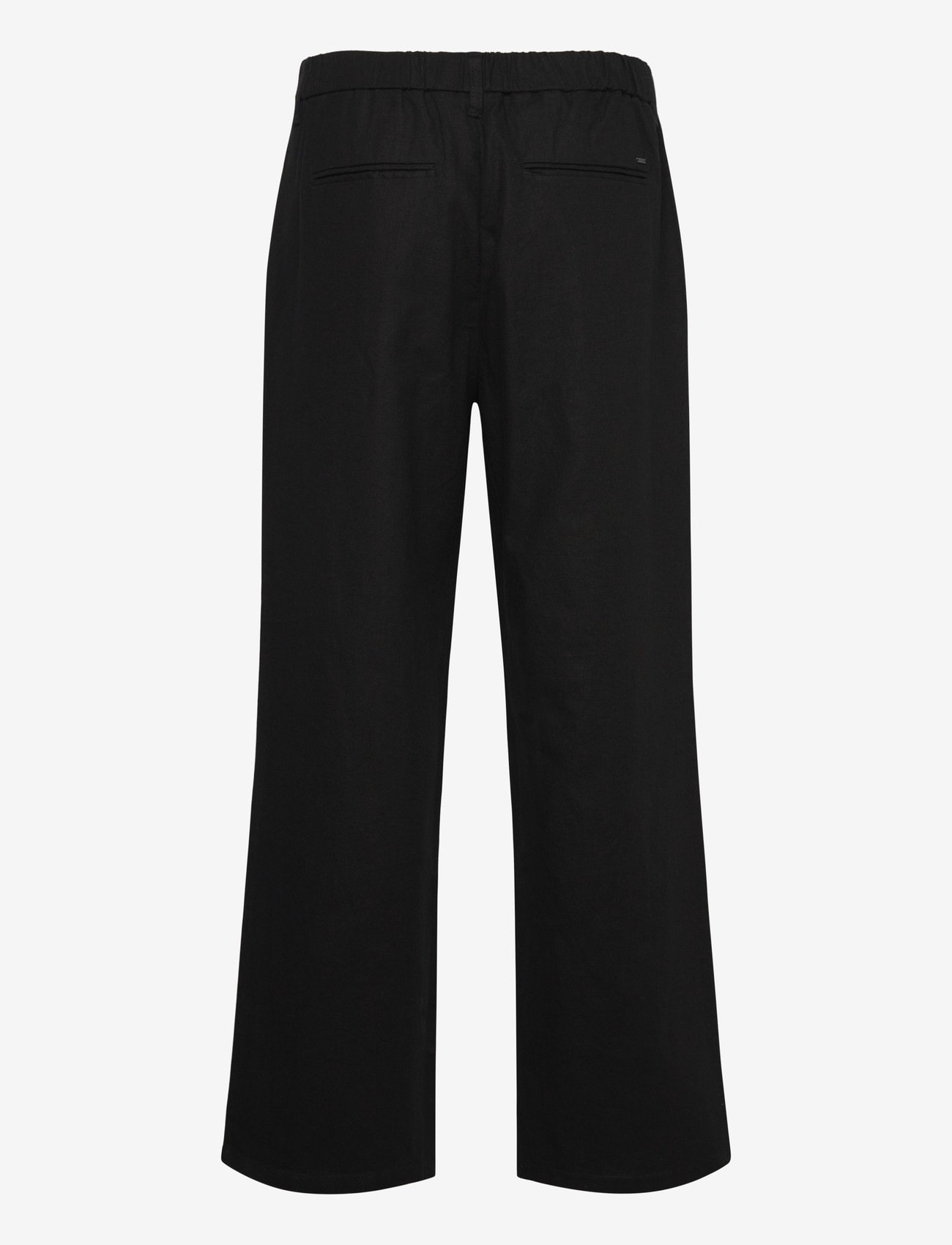 ONLY & SONS - ONSBOB LOOSE COT LIN 0007 PANT NOOS - hørbukser - black - 2