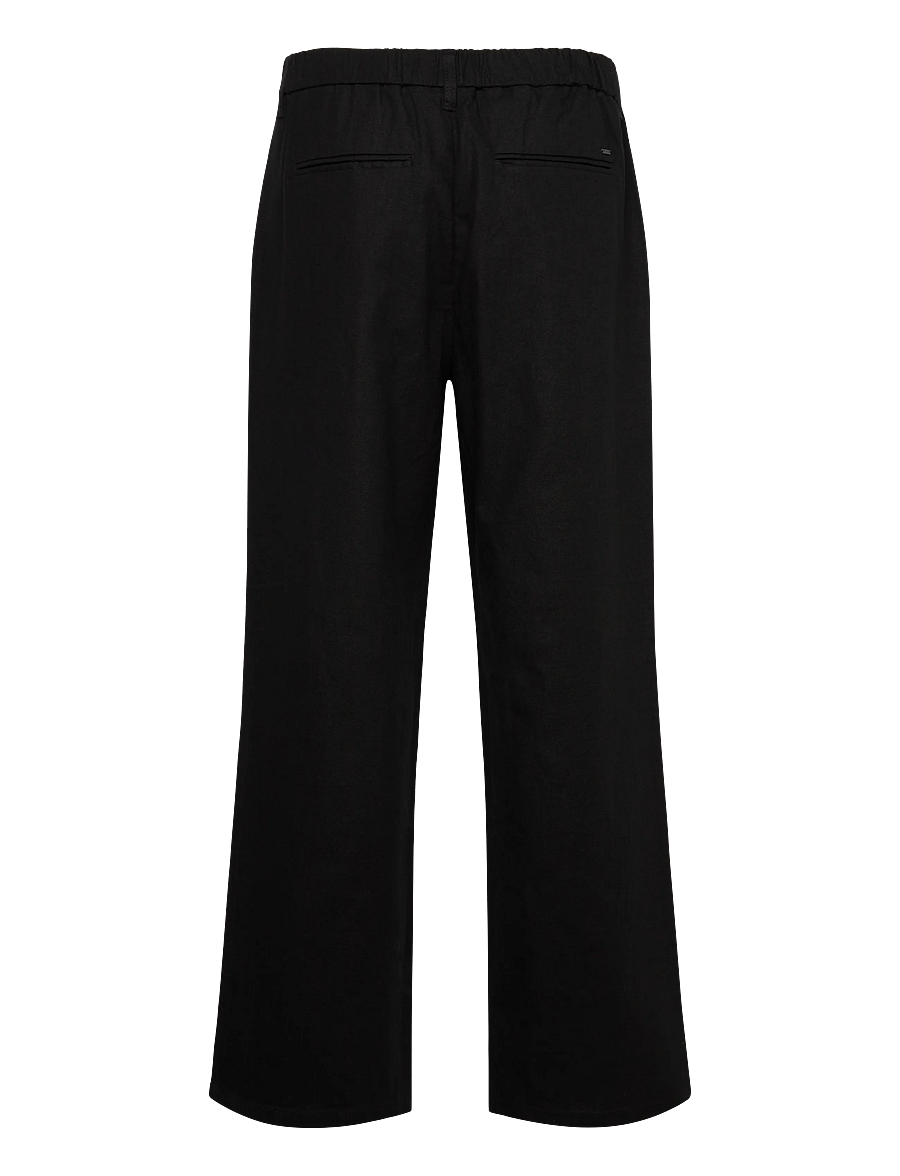 ONLY & SONS - ONSBOB LOOSE COT LIN 0007 PANT NOOS - leinenhosen - black - 2