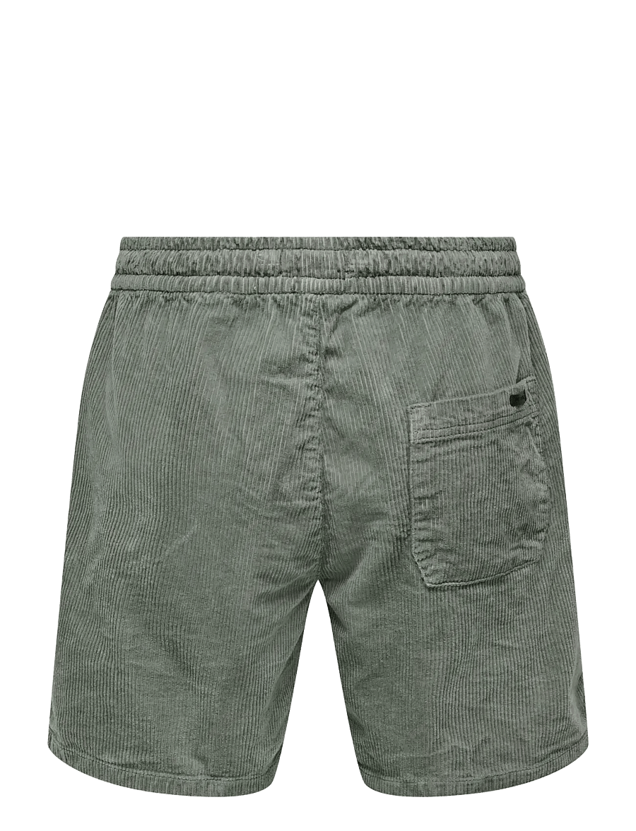 ONLY & SONS - ONSTEL CORDUROY 0185 SHORTS NOOS - freizeitshorts - castor gray - 2