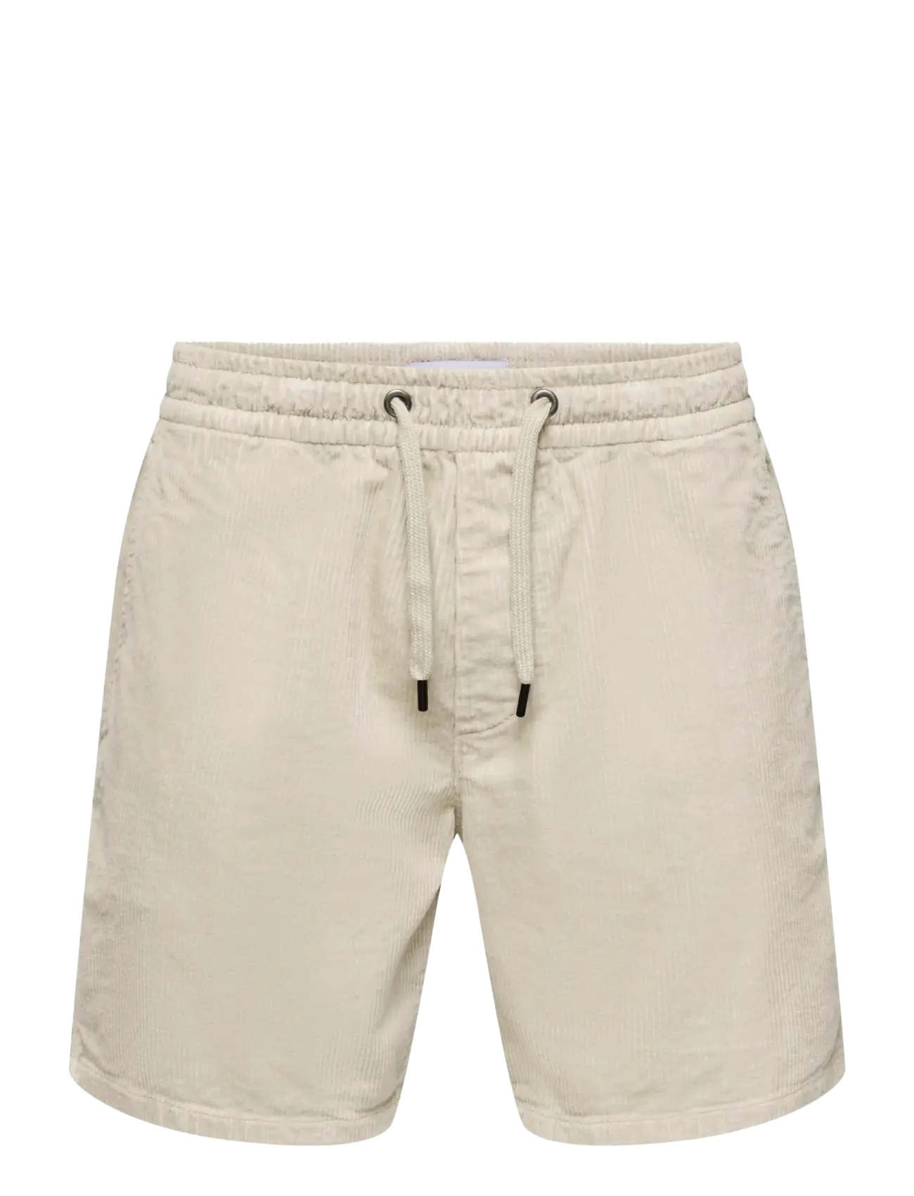 ONLY & SONS ONSTEL CORDUROY 0185 SHORTS NOOS - Kasdienio stiliaus šortai - SILVER LINING / cream