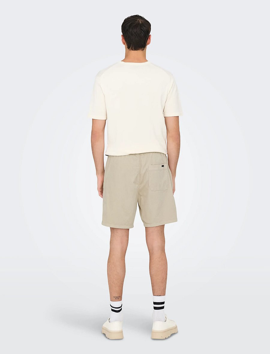 ONLY & SONS - ONSTEL CORDUROY 0185 SHORTS NOOS - freizeitshorts - silver lining - 3