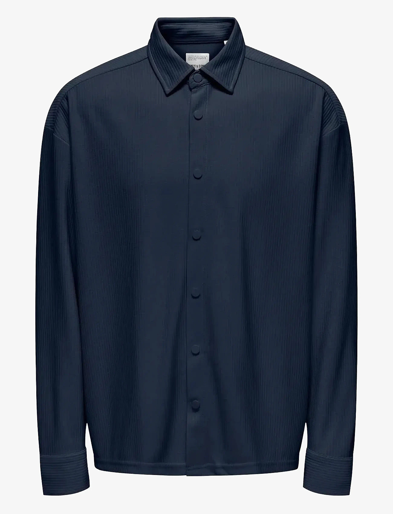 ONLY & SONS - ONSKARI PLIZZE LS RLX OVERSHIRT - kollektsioonid - navy blazer - 0