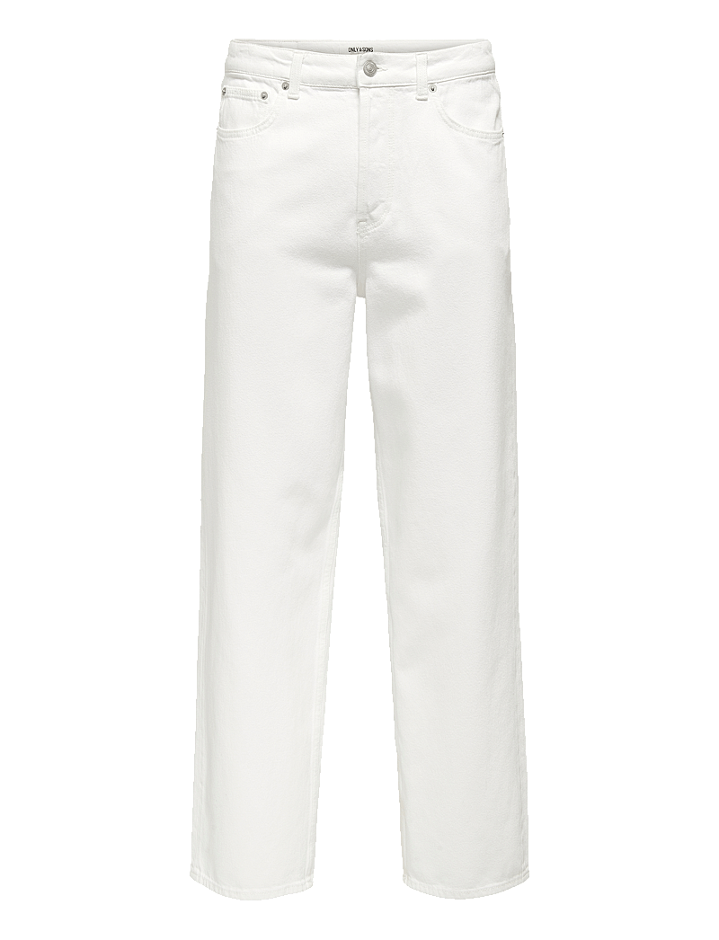 ONLY & SONS - ONSFADE LOOSE WHITE 1661 PIM DNM NOOS - loose jeans - white - 1