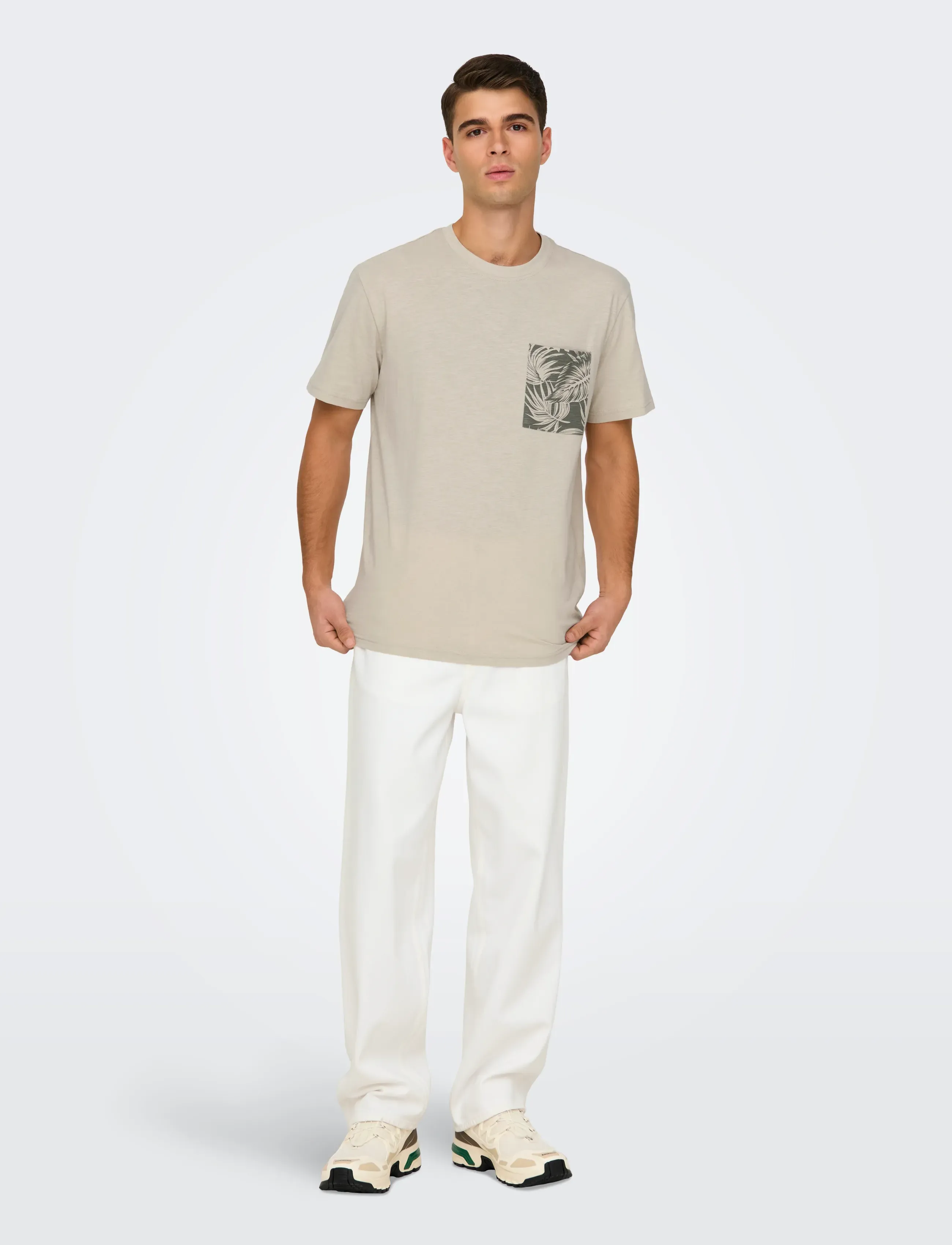 ONLY & SONS - ONSFADE LOOSE WHITE 1661 PIM DNM NOOS - loose jeans - white - 4