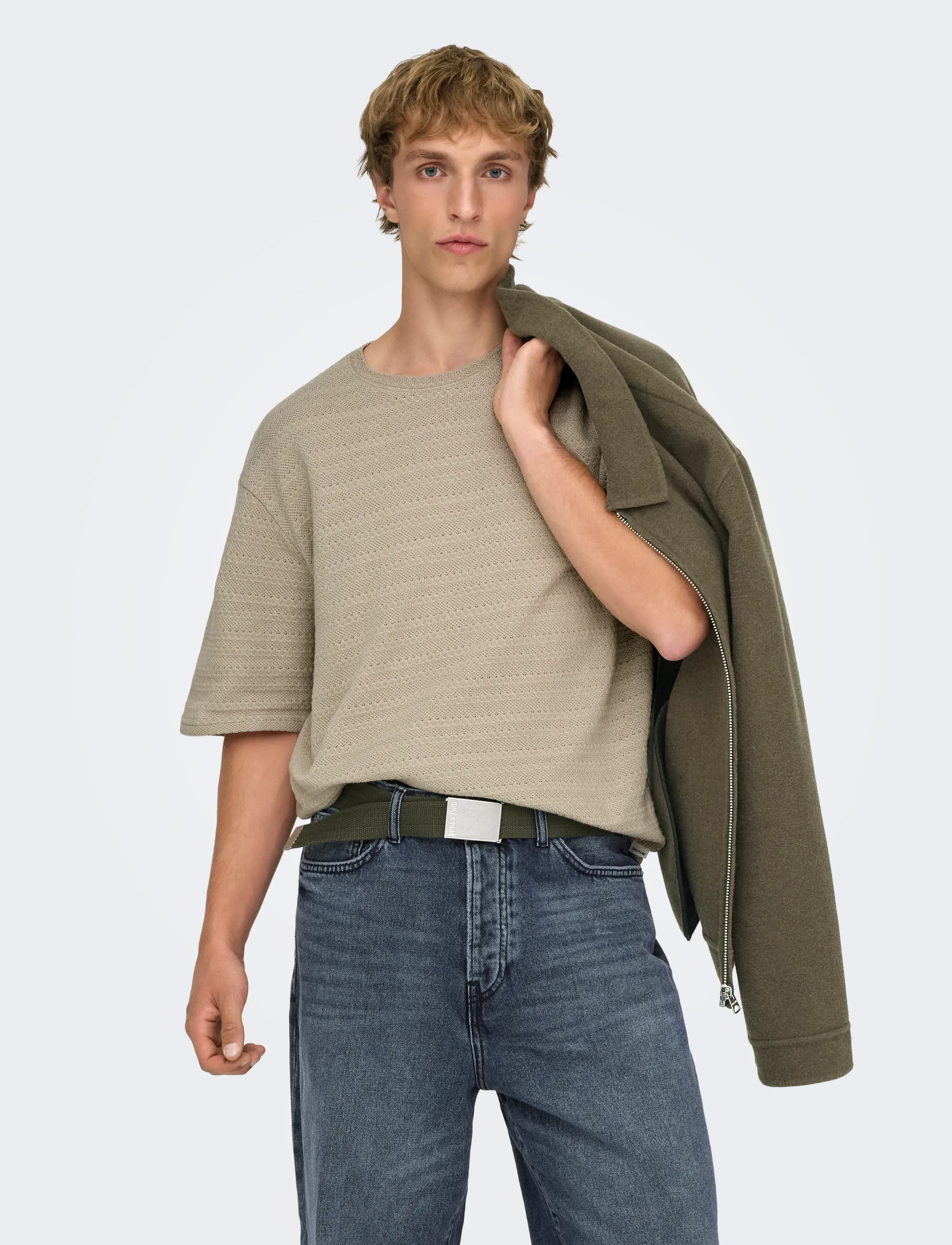 ONLY & SONS - ONSGIVO REG 12 SS CREW KNIT NOOS - rund hals - string - 4