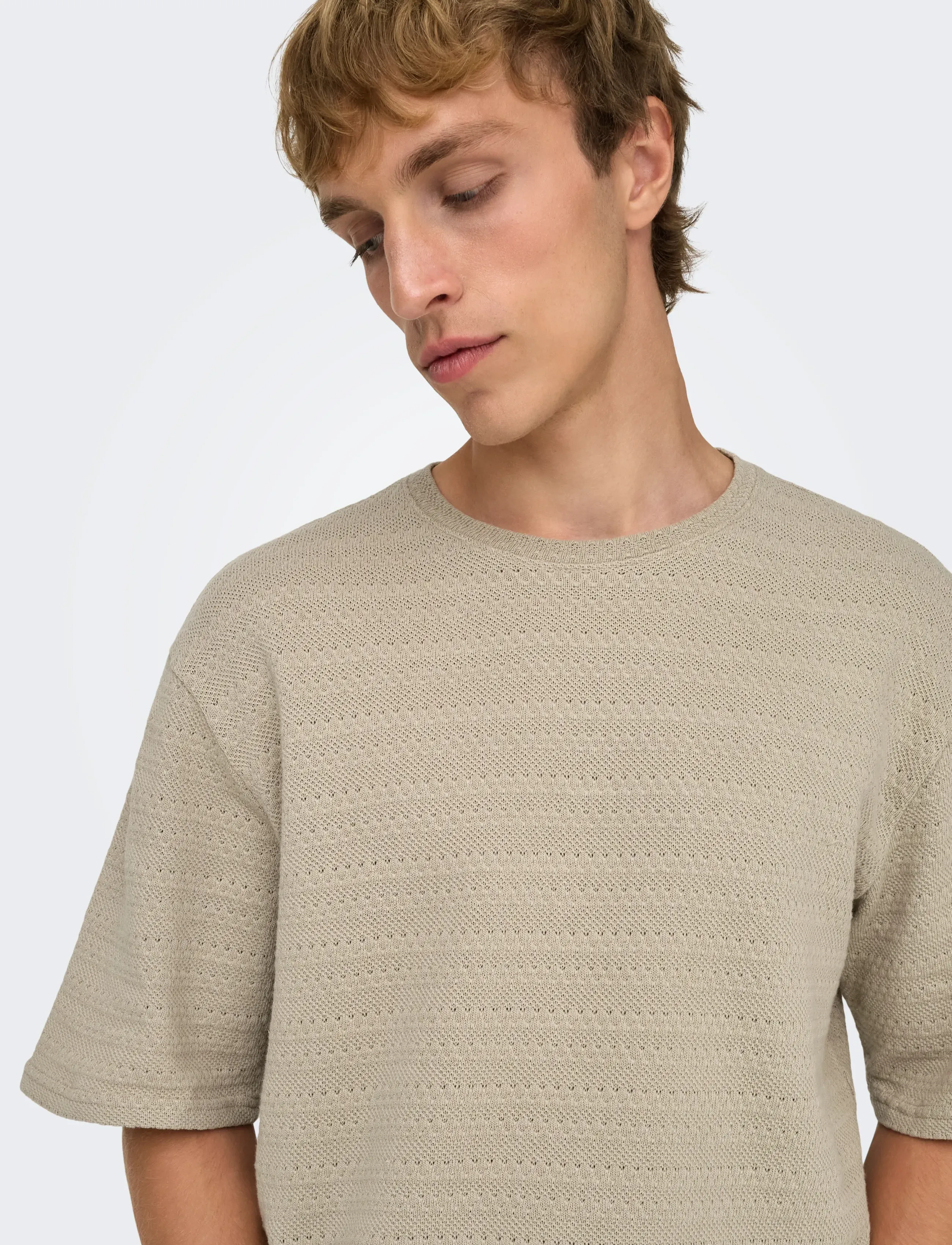ONLY & SONS Onsgivo Reg 12 Ss Crew Knit Noos t-shirts - bas herr – bild 5