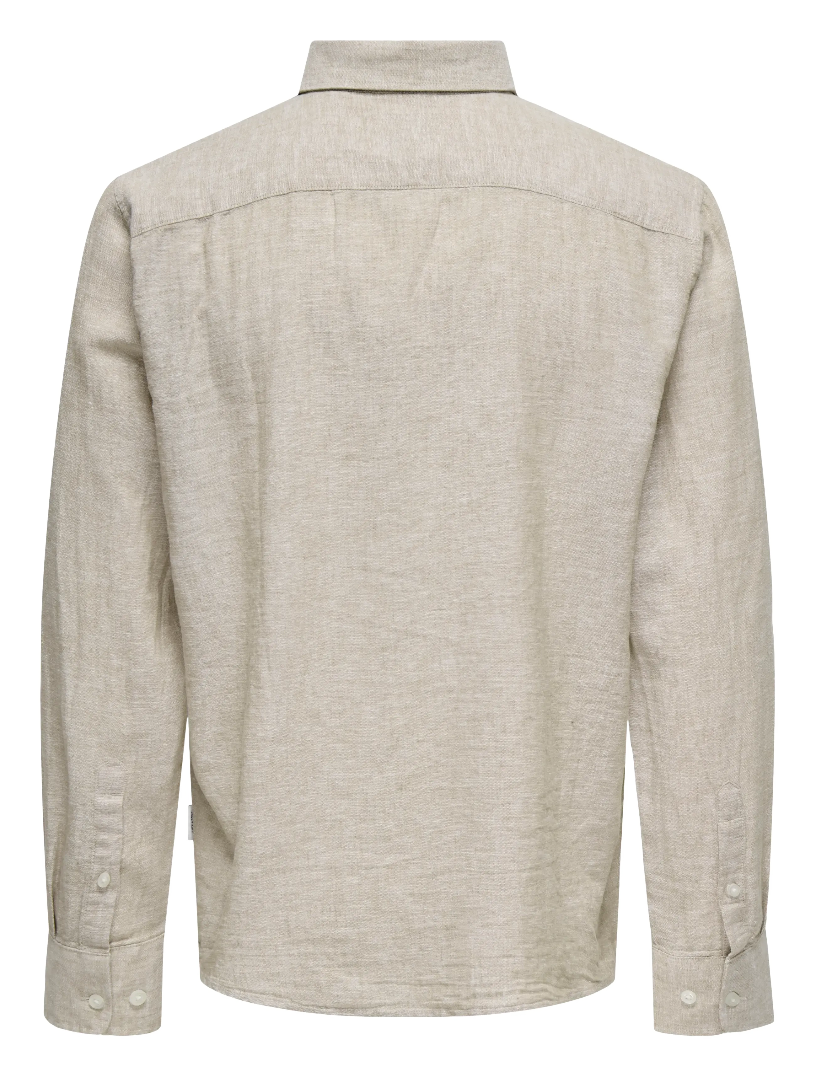 ONLY & SONS - ONSCAIDEN LIFE REG LS 1 PKT SHIRT NOOS - leinenhemden - chinchilla - 2
