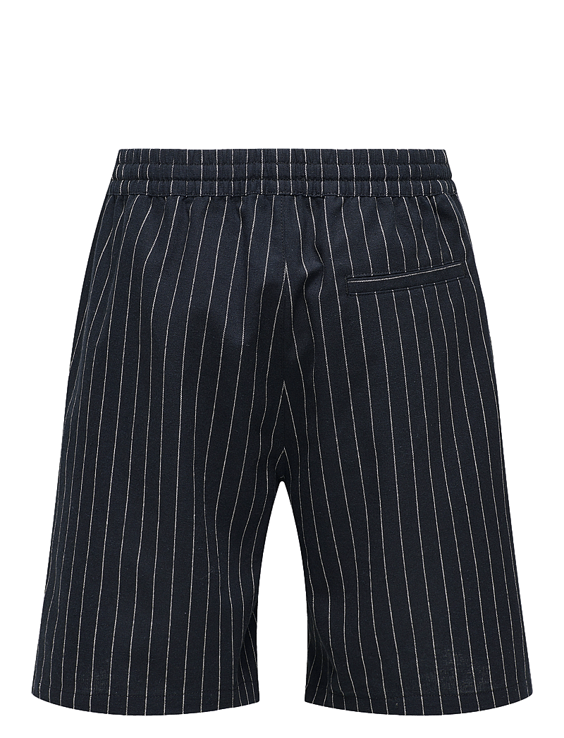 ONLY & SONS - ONSTINUS LOOSE 0256 LINEN SHORTS - hørshorts - black - 1