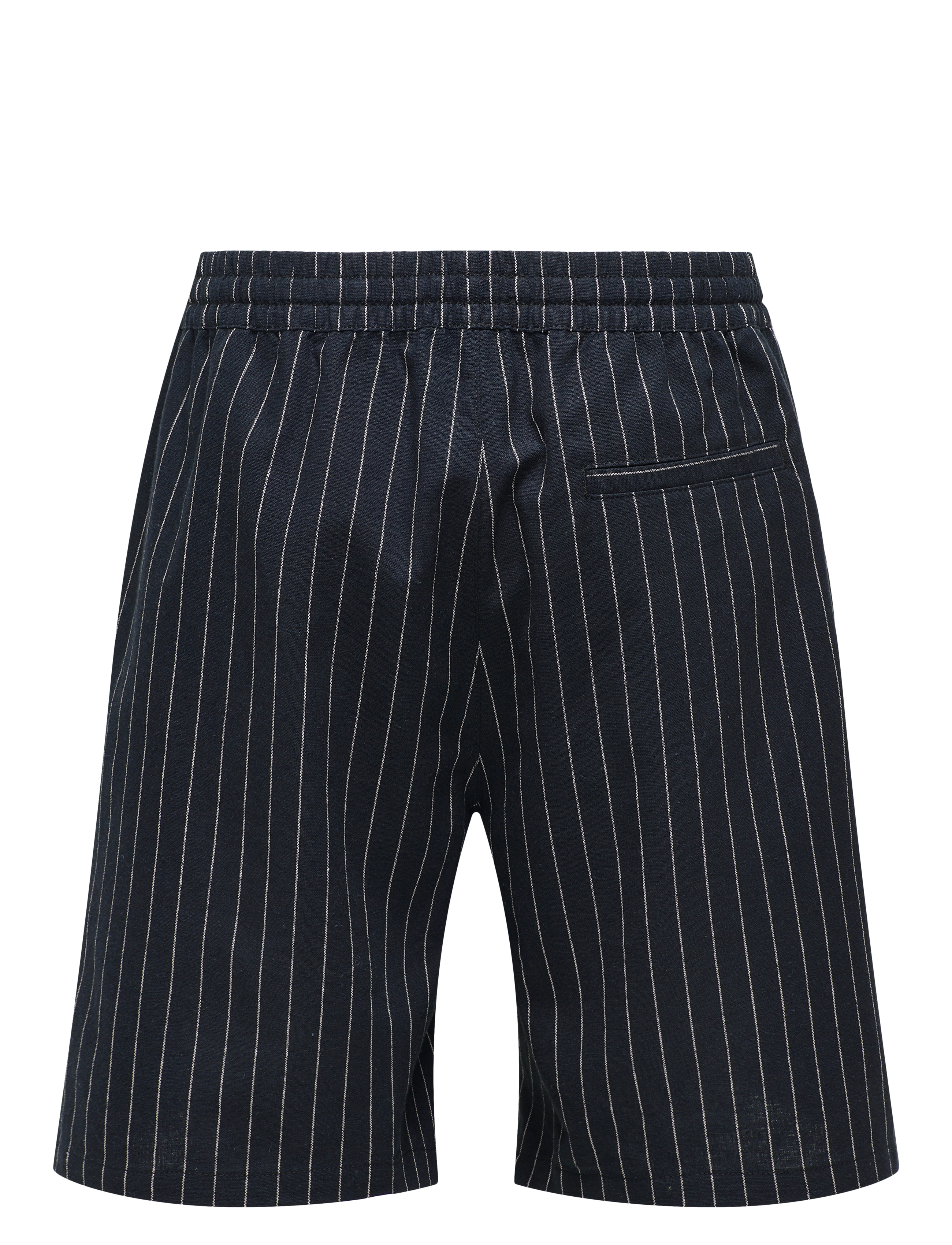 ONLY & SONS - ONSTINUS LOOSE 0256 LINEN SHORTS - linased lühikesed püksid - black - 1