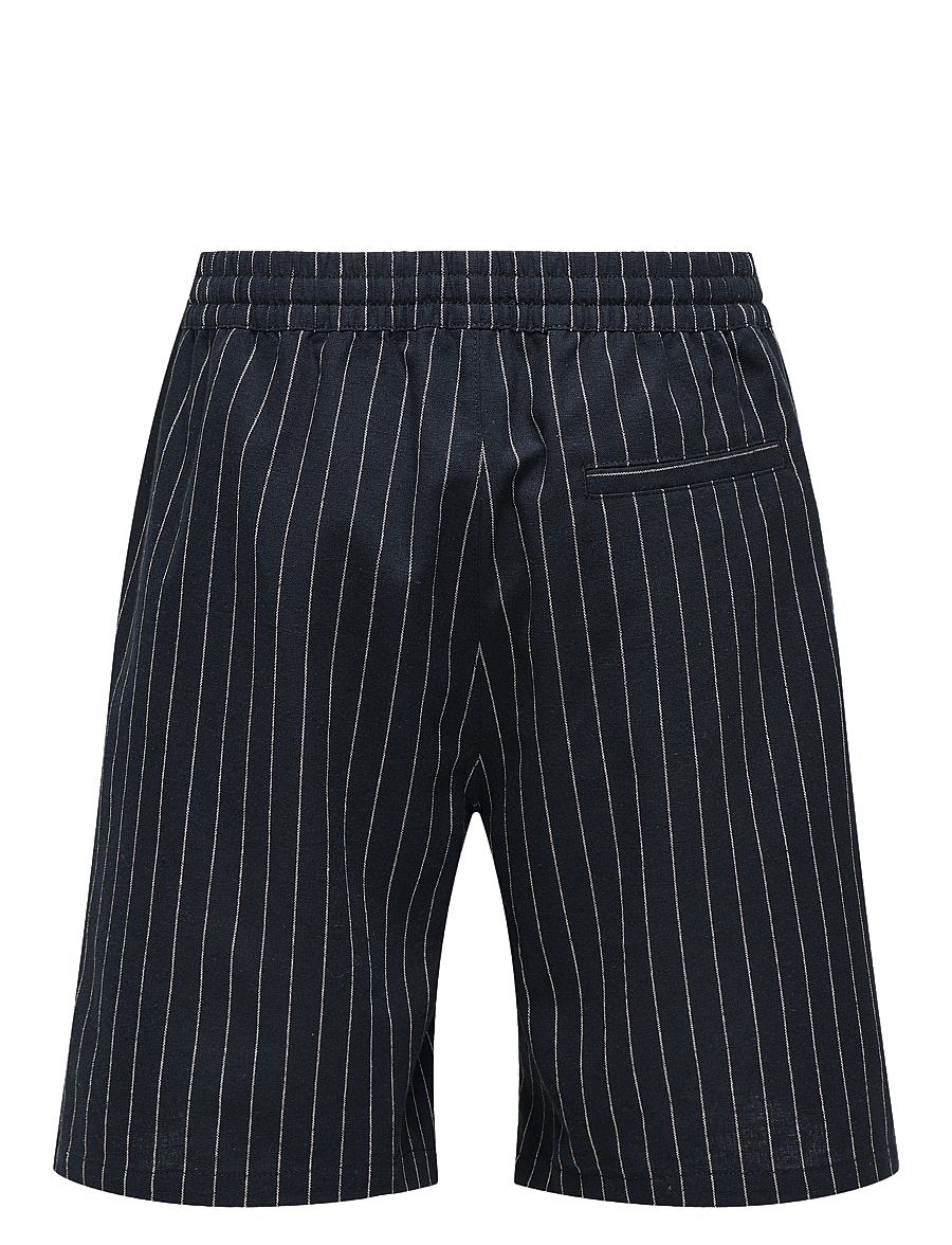 ONLY & SONS - ONSTINUS LOOSE 0256 LINEN SHORTS - linased lühikesed püksid - black - 1