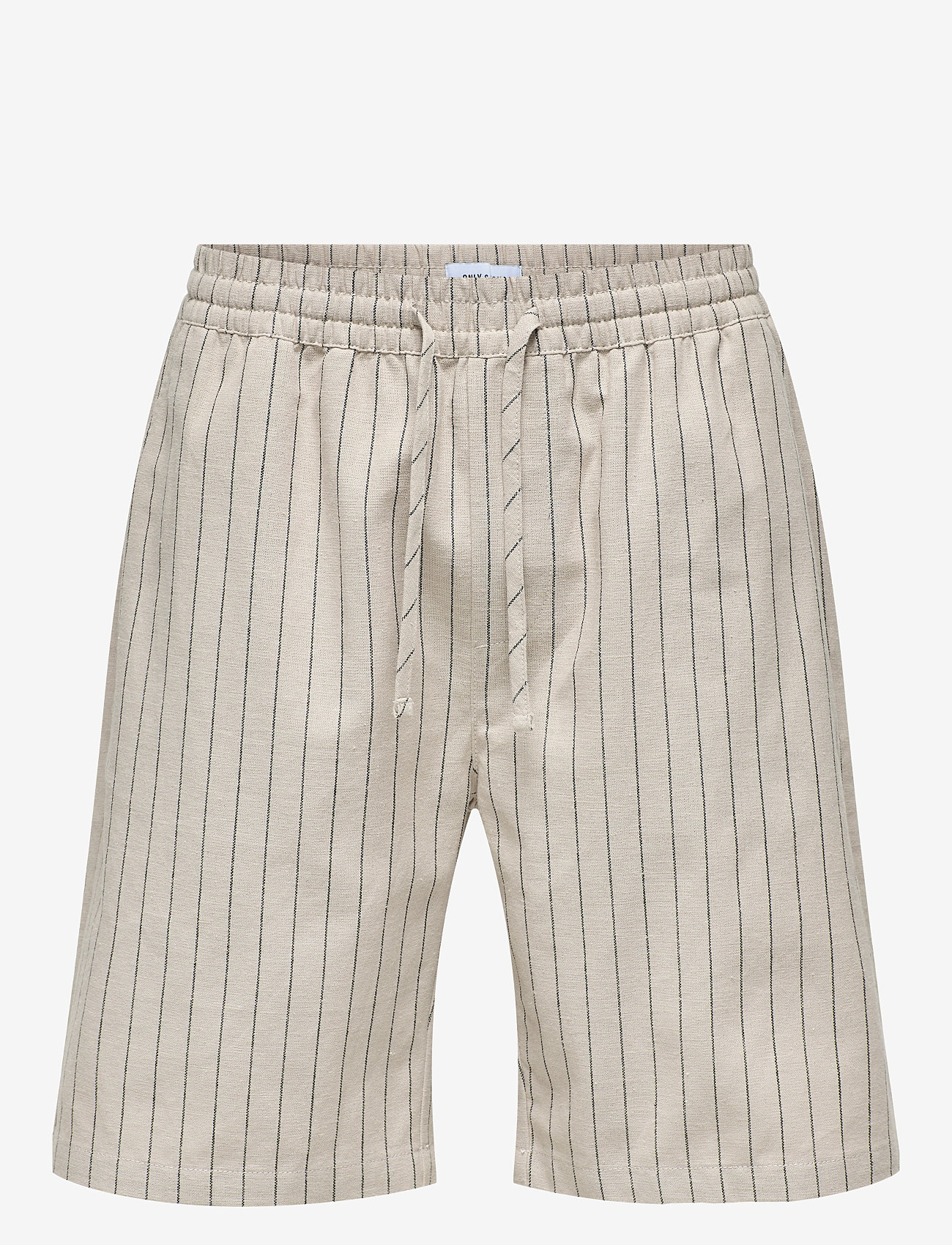 ONLY & SONS - ONSTINUS LOOSE 0256 LINEN SHORTS - die niedrigsten preise - silver lining - 0