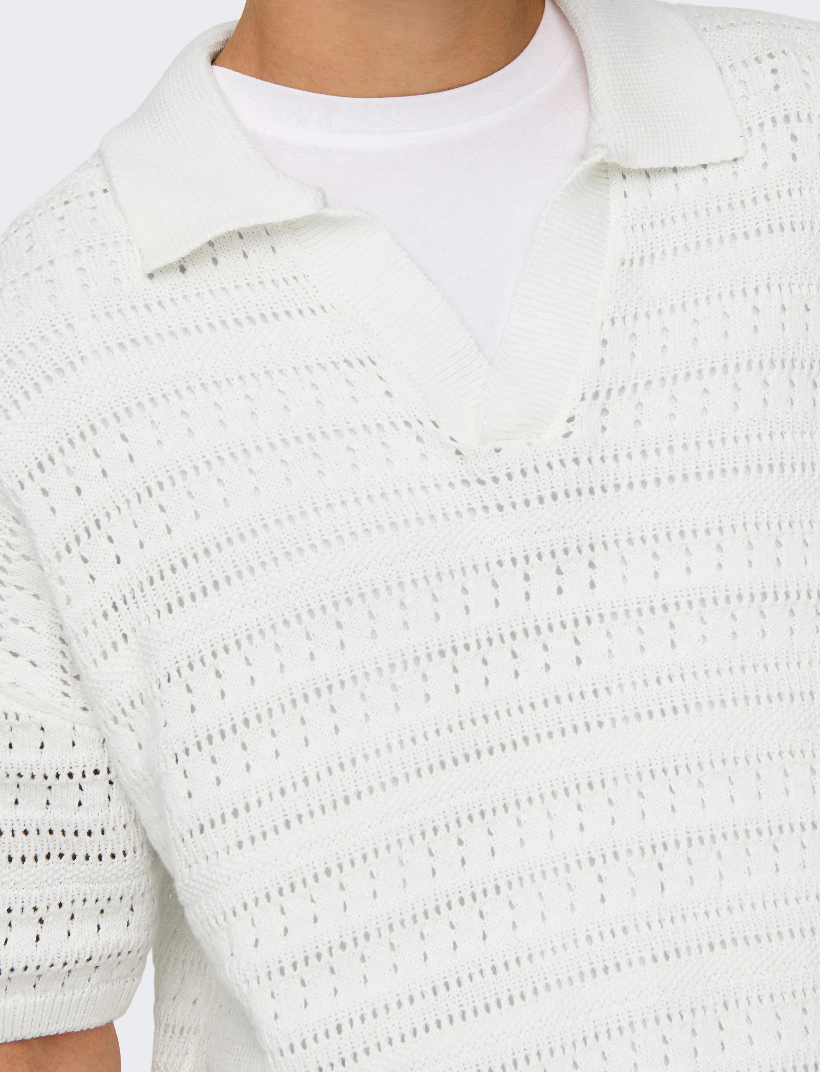 Onsgrayson Ds 5 Chochet Polo Knit Noos 4