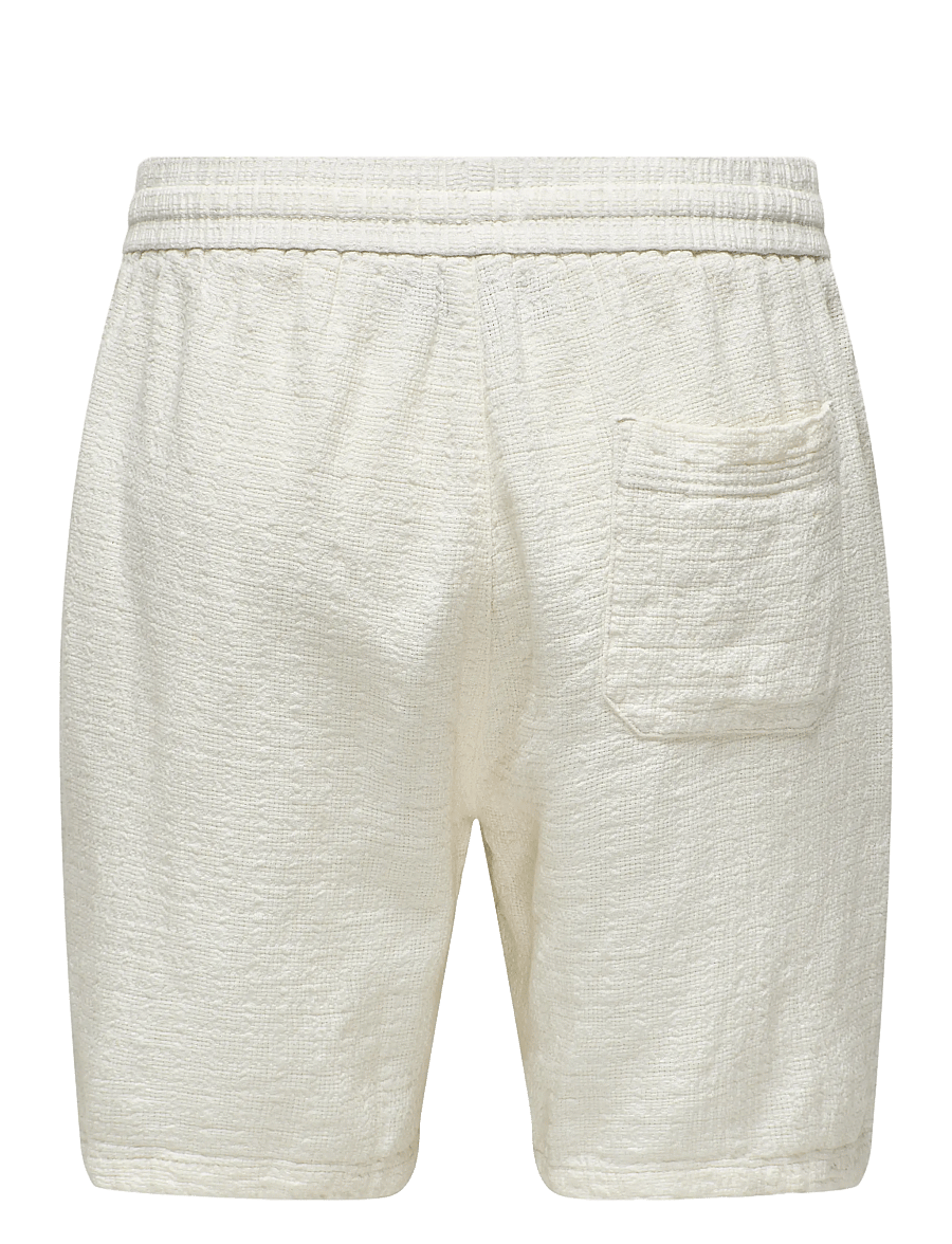 ONLY & SONS - ONSTEL LATHAM 0257 SHORTS NOOS - linnen shorts - cloud dancer - 2