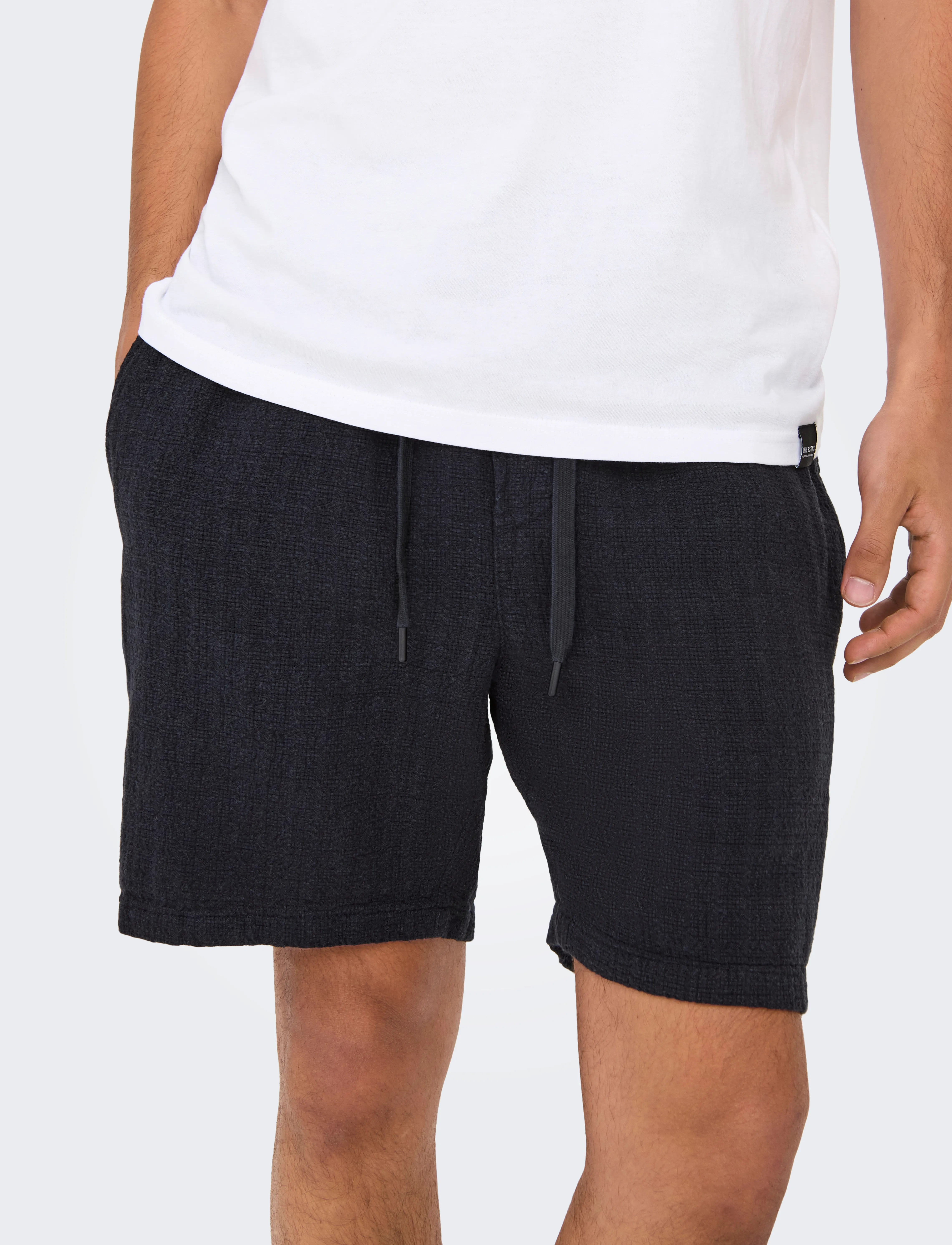 ONLY & SONS - ONSTEL LATHAM 0257 SHORTS NOOS - shorts en lin - dark navy - 5