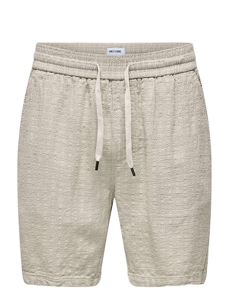 ONLY & SONS - ONSTEL LATHAM 0257 SHORTS NOOS - linased lühikesed püksid - silver lining - 1