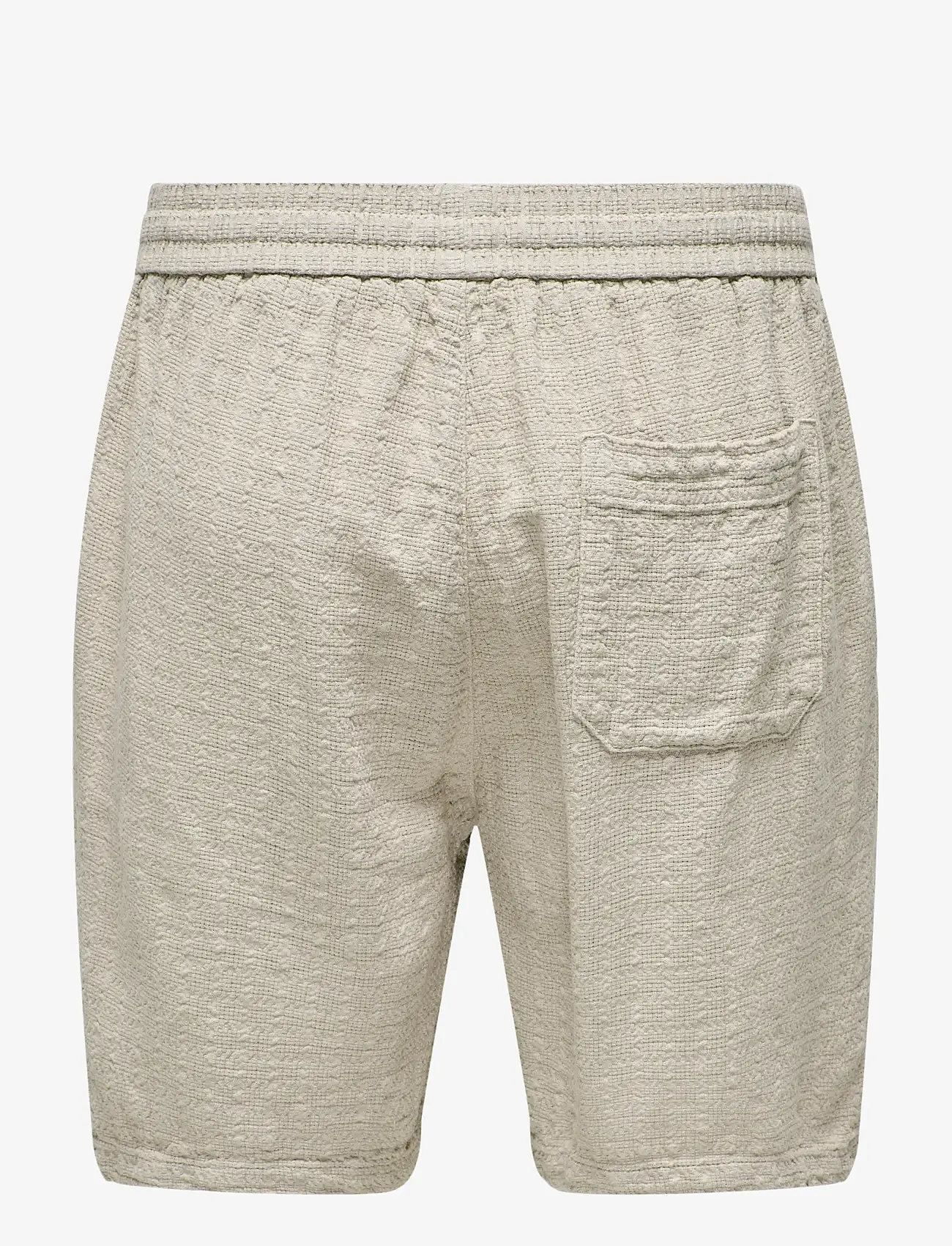 ONLY & SONS - ONSTEL LATHAM 0257 SHORTS NOOS - linased lühikesed püksid - silver lining - 2