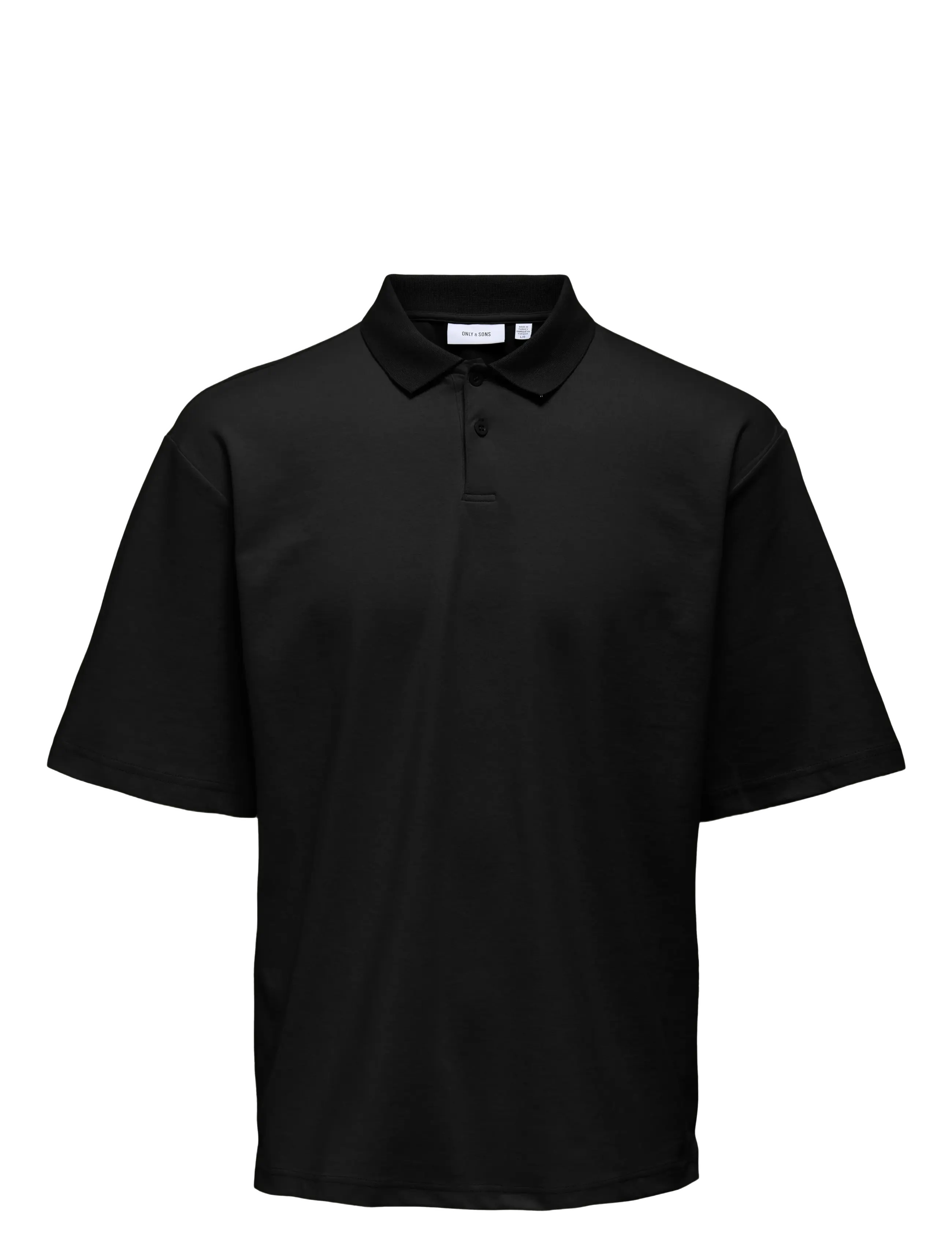 ONLY & SONS Onscaspian Aut Ss Polo, M, Black, Poloer > Kortærmede, Herre