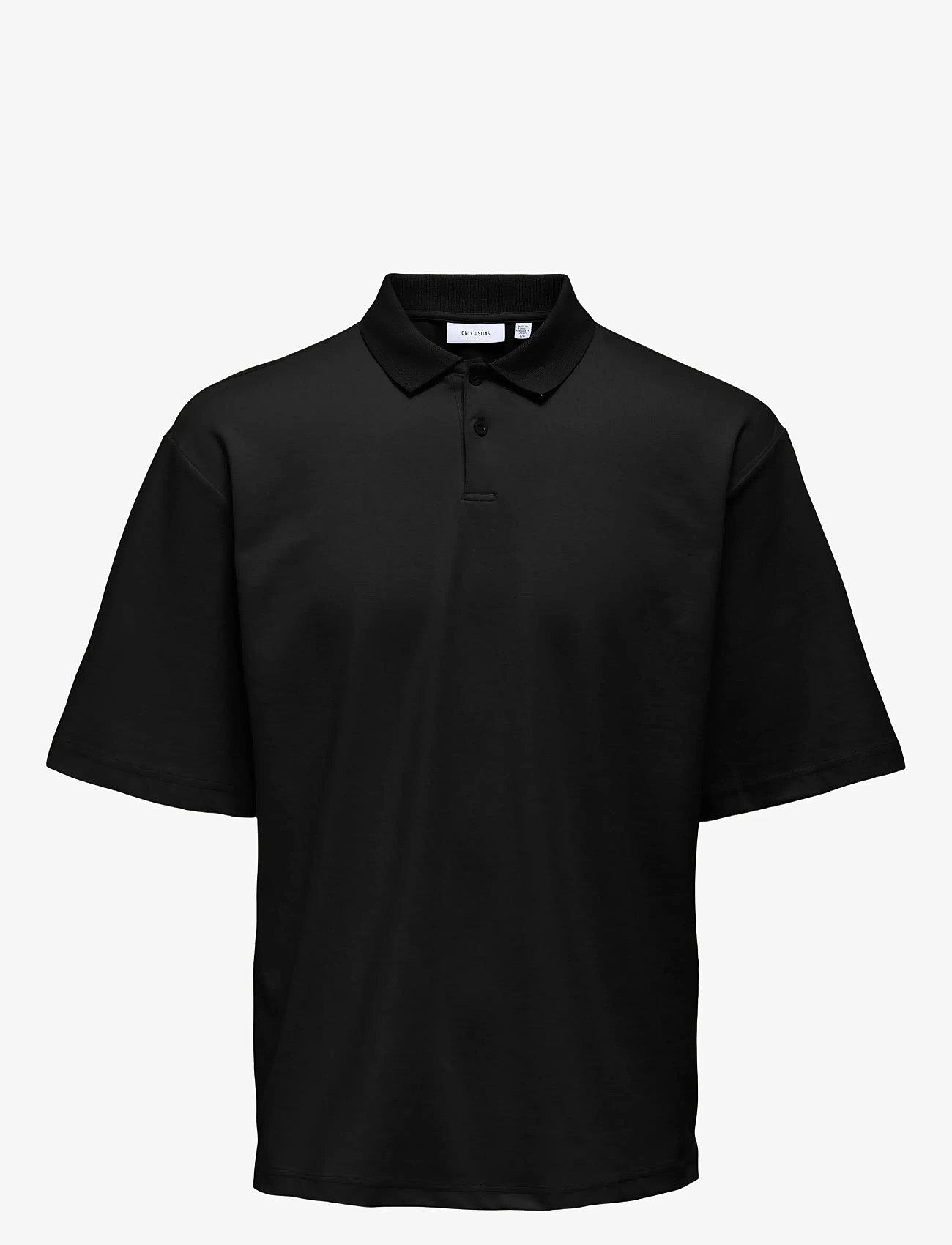 ONLY & SONS - ONSCASPIAN AUT SS POLO - kurzärmelig - black - 0