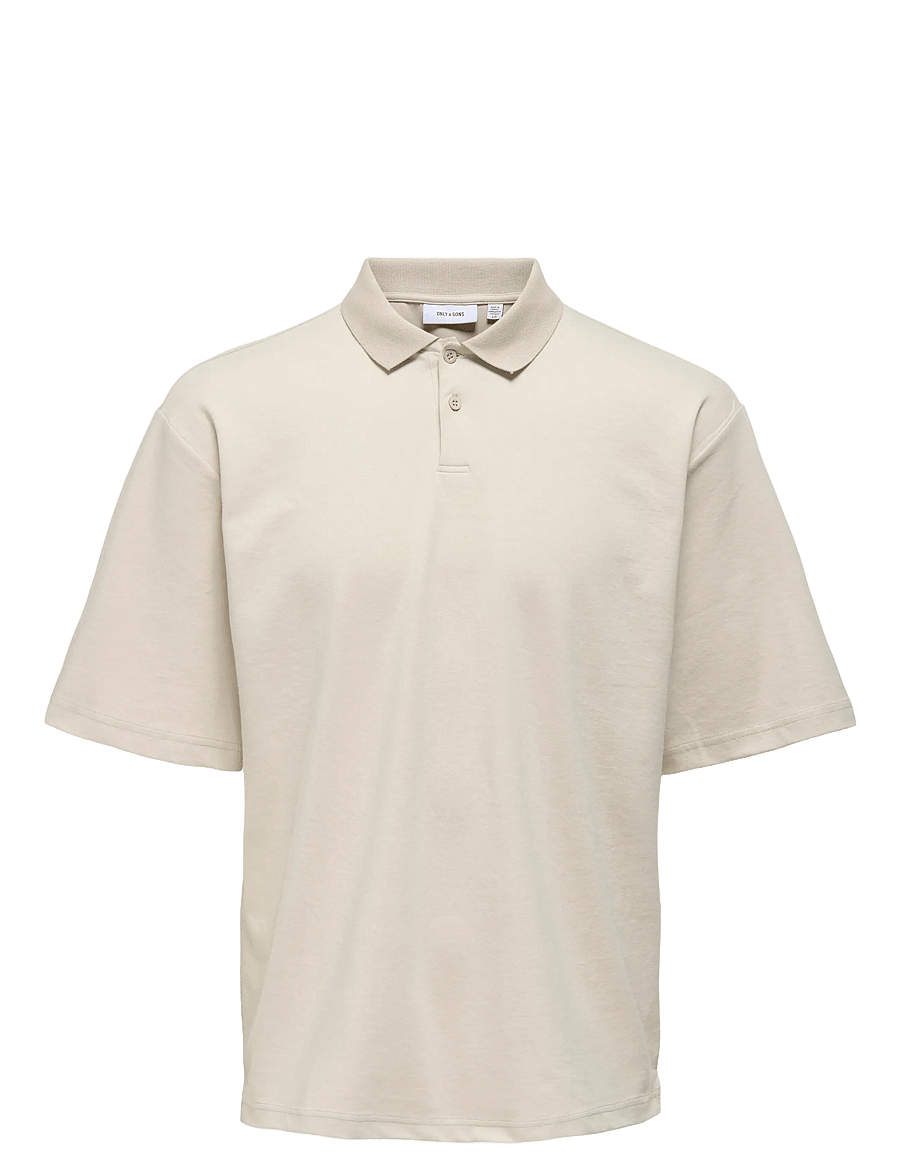 ONLY & SONS - ONSCASPIAN AUT SS POLO - kurzärmelig - silver lining - 0