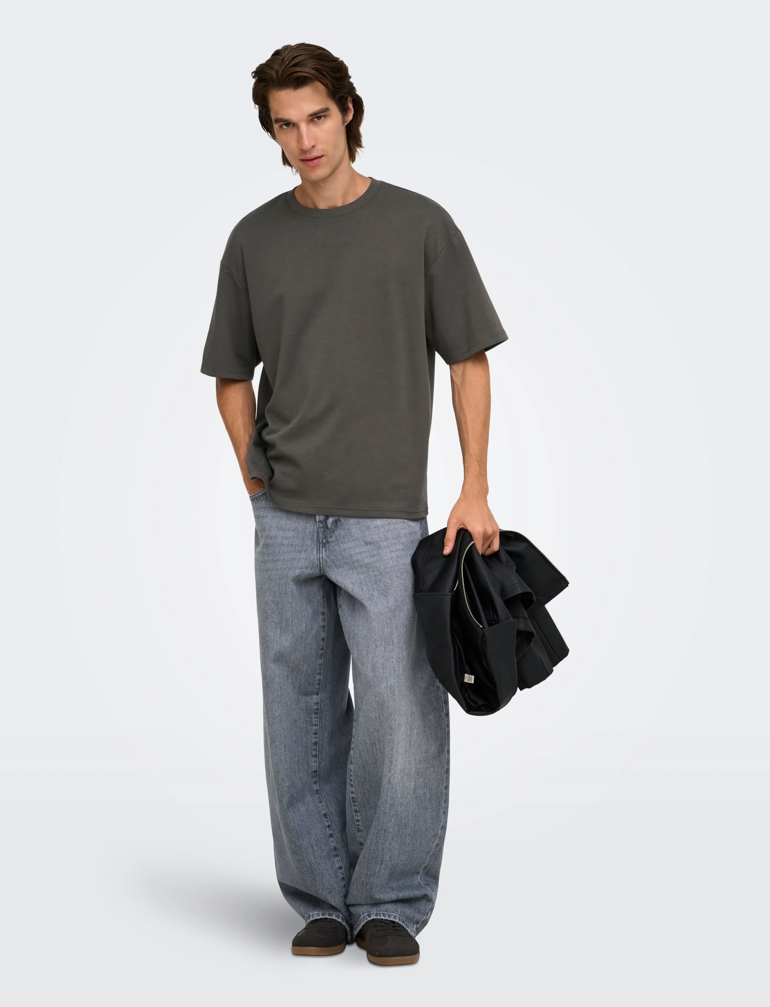 ONLY & SONS - ONSCASPIAN AIRFLEX BOXY SS TEE NOOS - die niedrigsten preise - beluga - 4