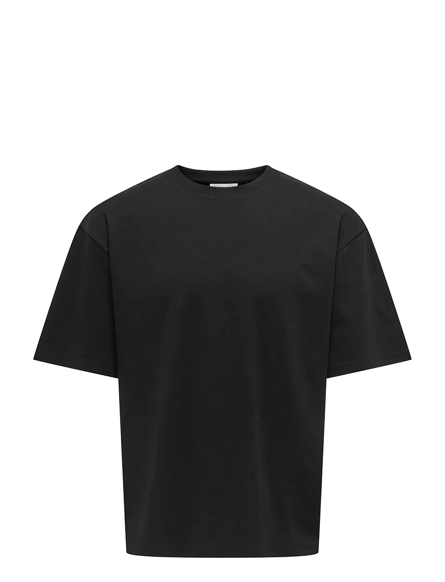 ONLY & SONS - ONSCASPIAN AIRFLEX BOXY SS TEE NOOS - lühikeste varrukatega t-särgid - black - 1