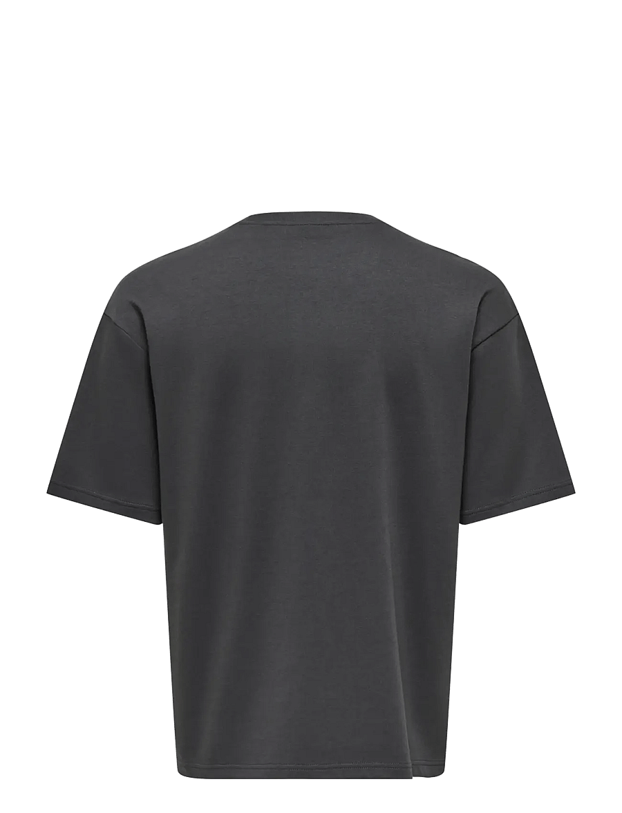 ONLY & SONS - ONSCASPIAN AIRFLEX BOXY SS TEE NOOS - lühikeste varrukatega t-särgid - grey pinstripe - 2