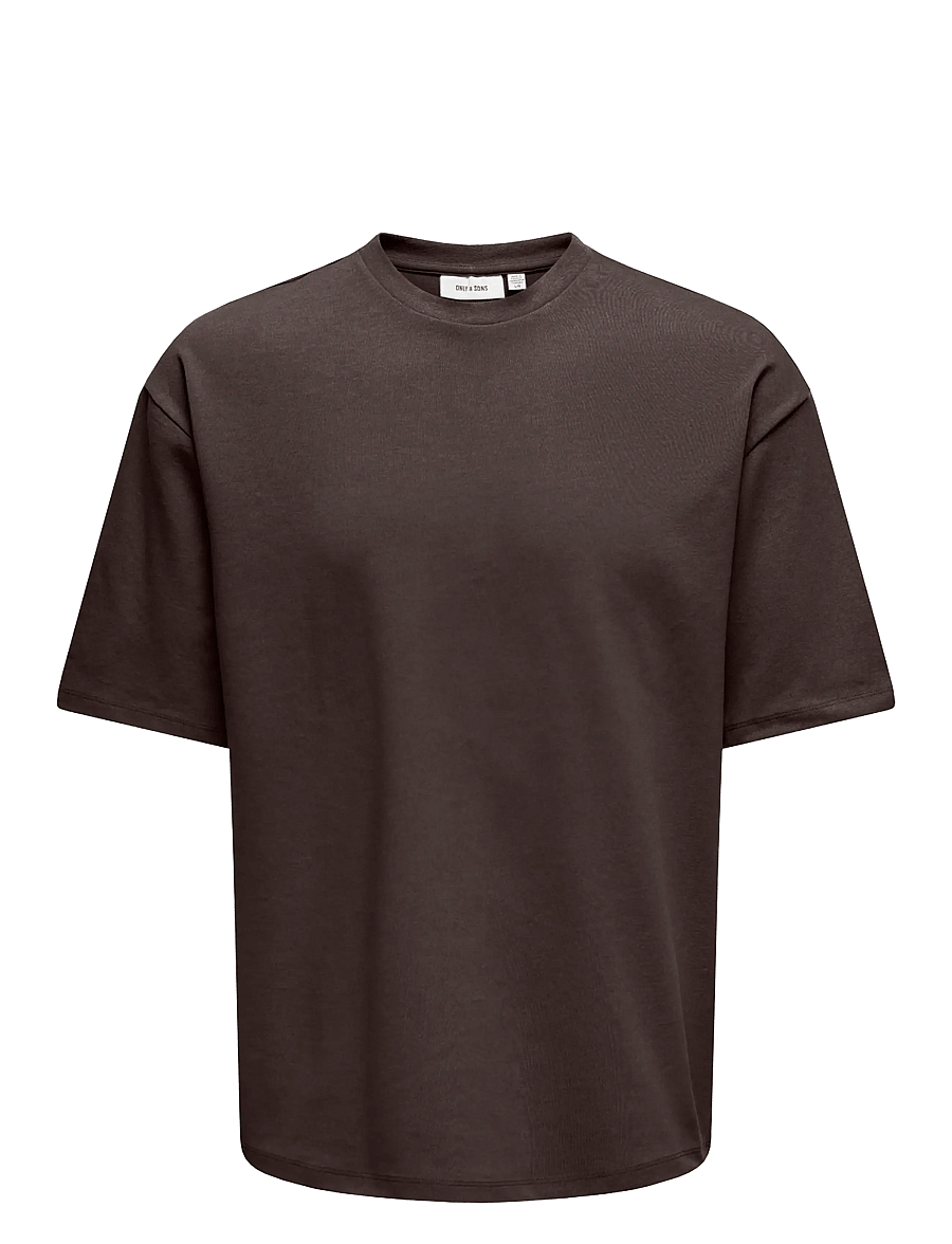ONLY & SONS - ONSCASPIAN AIRFLEX BOXY SS TEE NOOS - lühikeste varrukatega t-särgid - mulch - 0