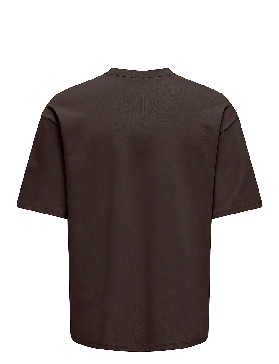 ONLY & SONS - ONSCASPIAN AIRFLEX BOXY SS TEE NOOS - lühikeste varrukatega t-särgid - mulch - 1