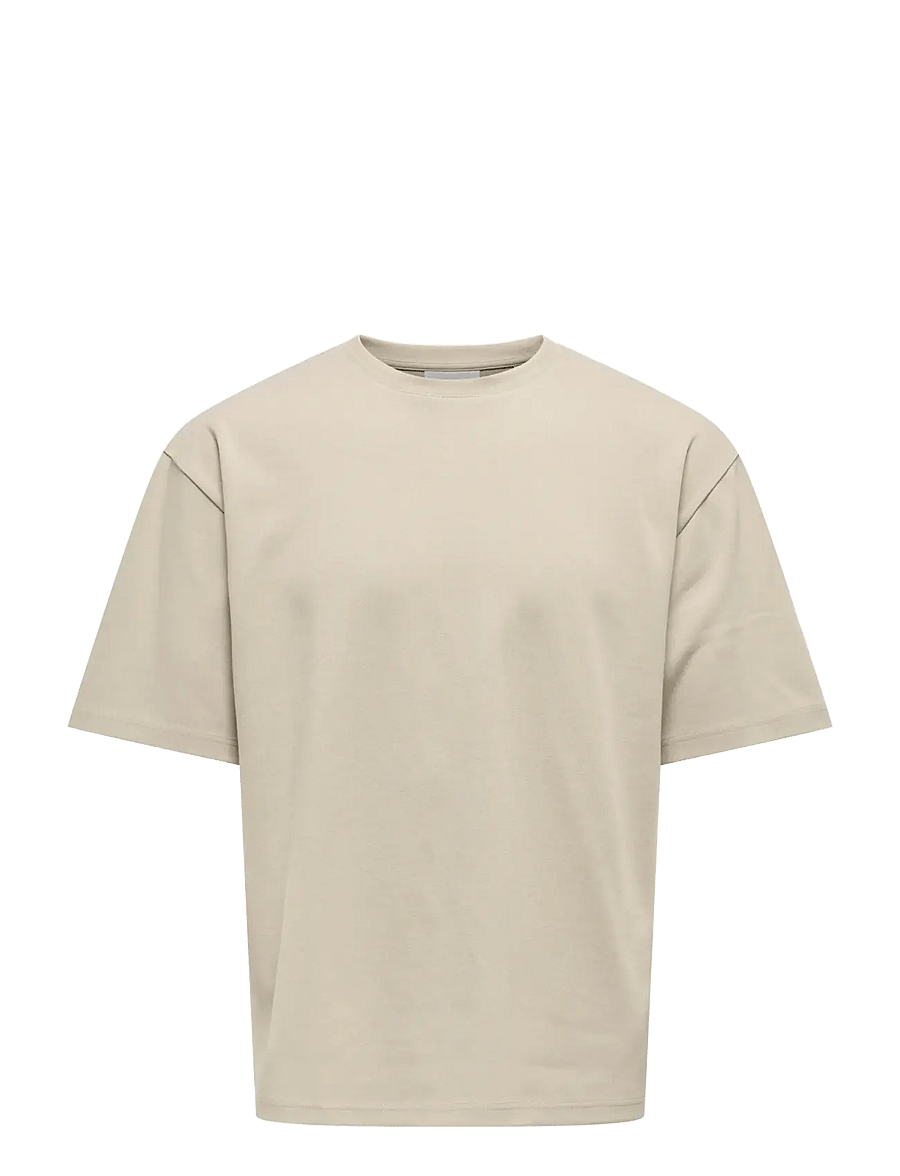 ONLY & SONS - ONSCASPIAN AIRFLEX BOXY SS TEE NOOS - lühikeste varrukatega t-särgid - silver lining - 1