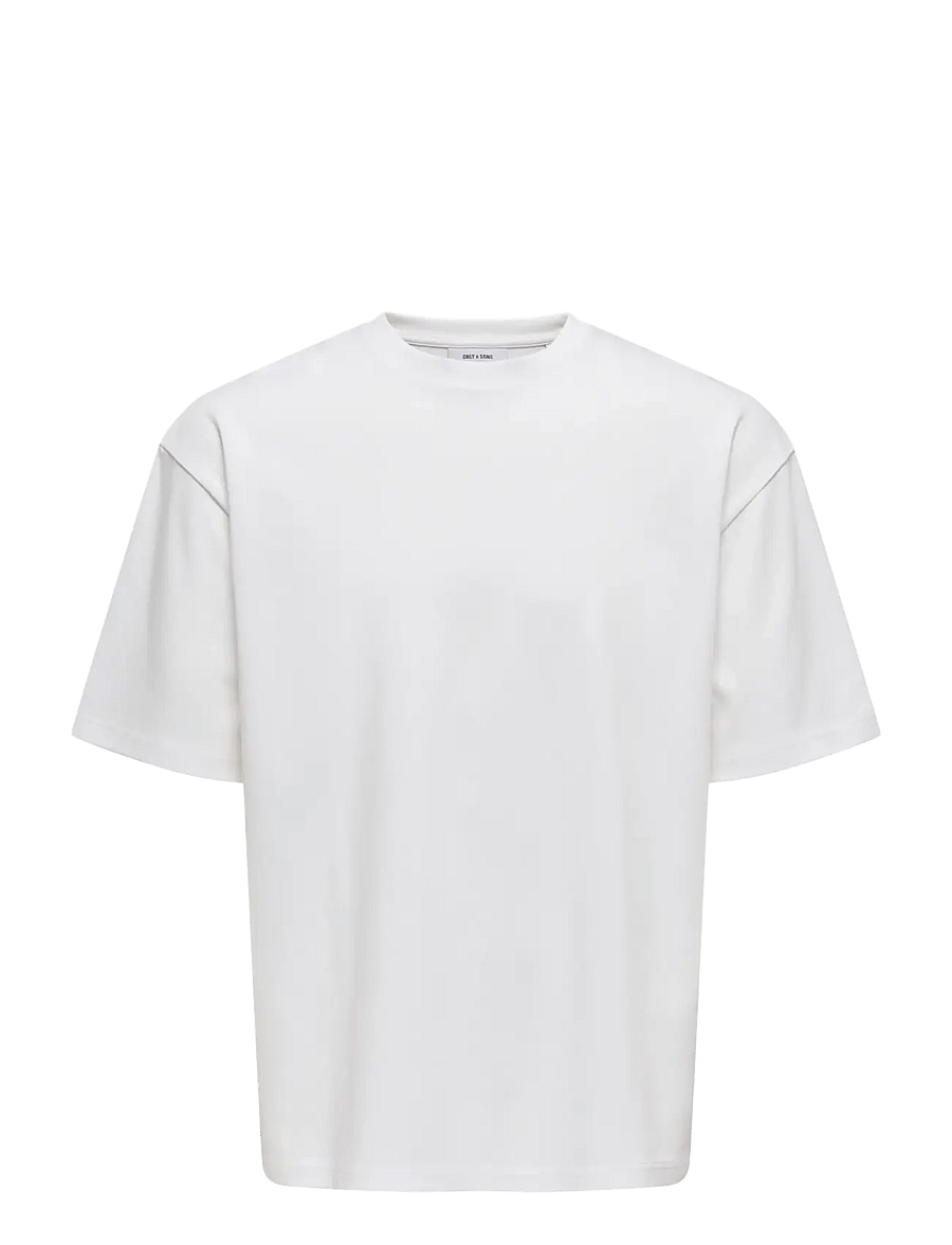 ONLY & SONS - ONSCASPIAN AIRFLEX BOXY SS TEE NOOS - t-shirts à manches courtes - white - 1