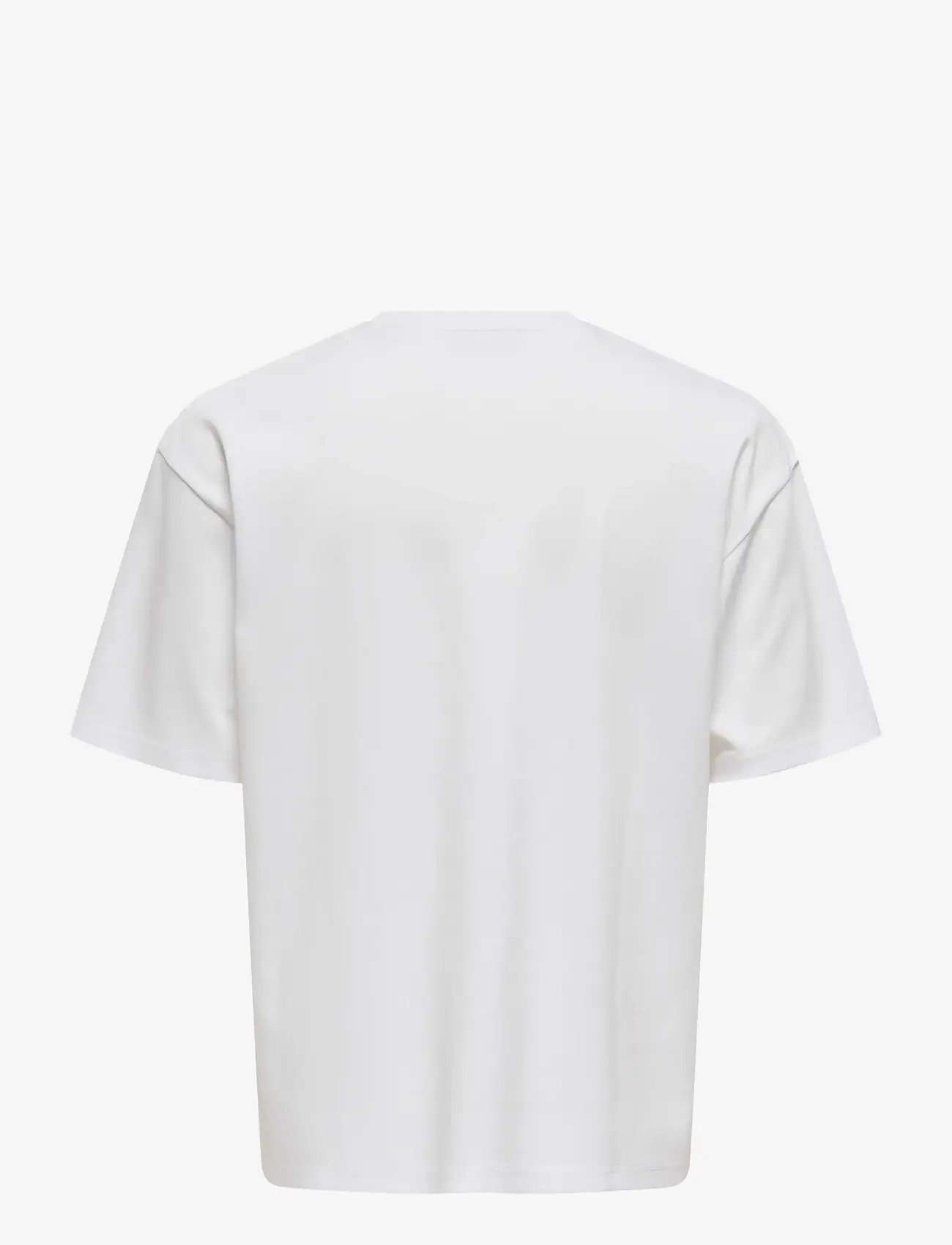ONLY & SONS - ONSCASPIAN AIRFLEX BOXY SS TEE NOOS - short-sleeved t-shirts - white - 2