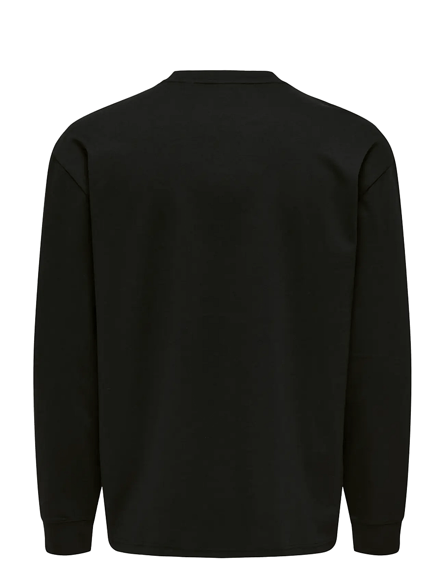 ONLY & SONS - ONSCASPIAN AIRFLEX RLX LS TEE NOOS - black - 2