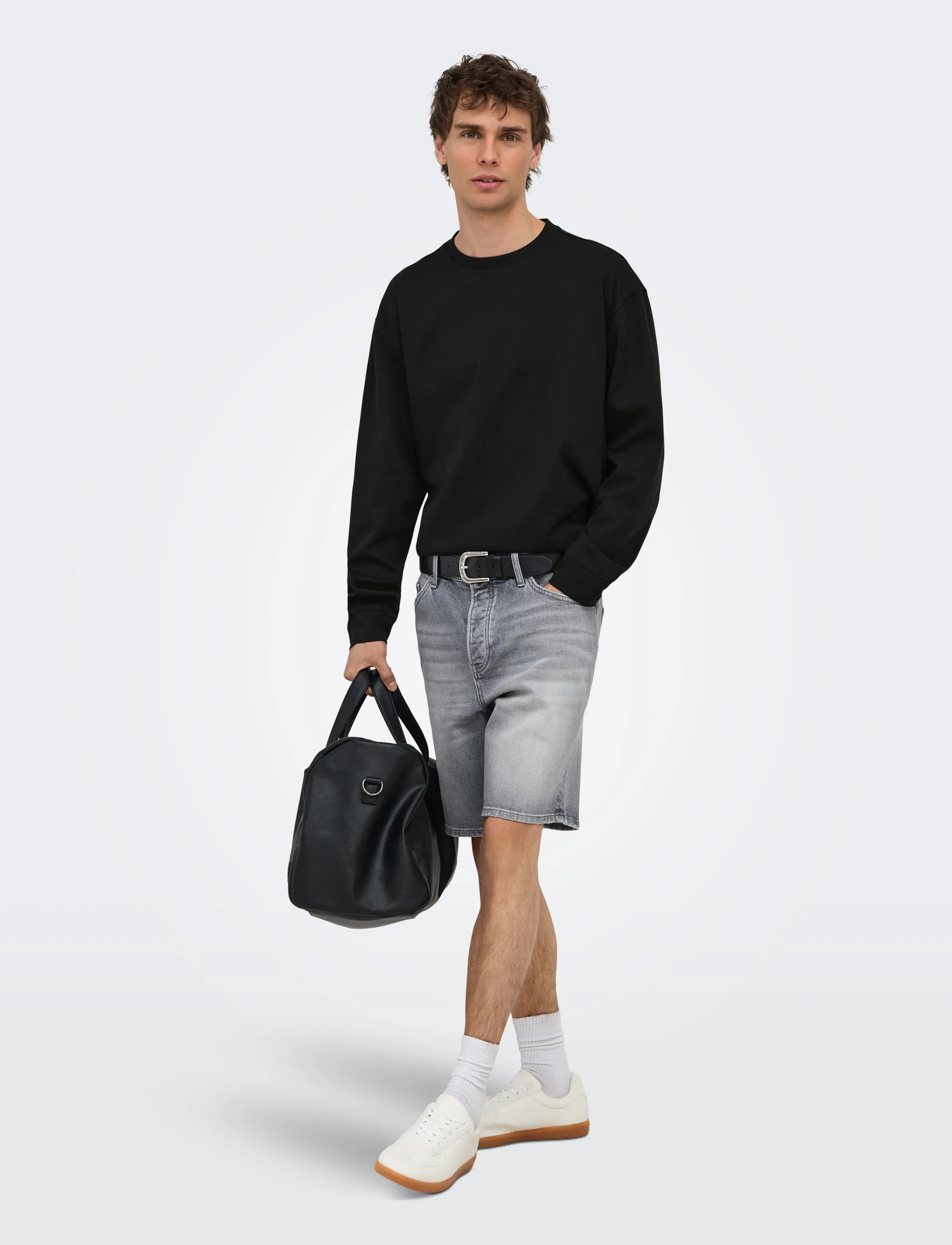 ONLY & SONS - ONSCASPIAN AIRFLEX RLX LS TEE NOOS - black - 4