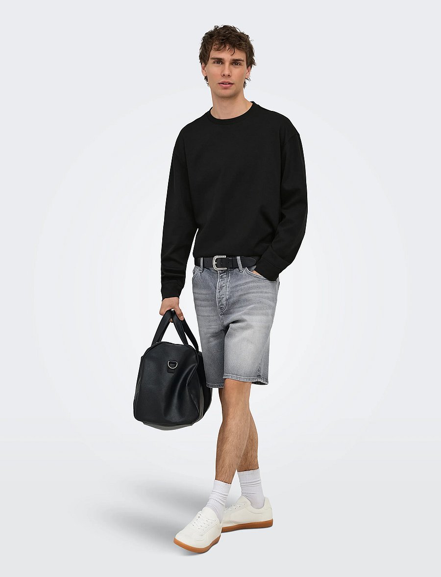 ONLY & SONS - ONSCASPIAN AIRFLEX RLX LS TEE NOOS - black - 4