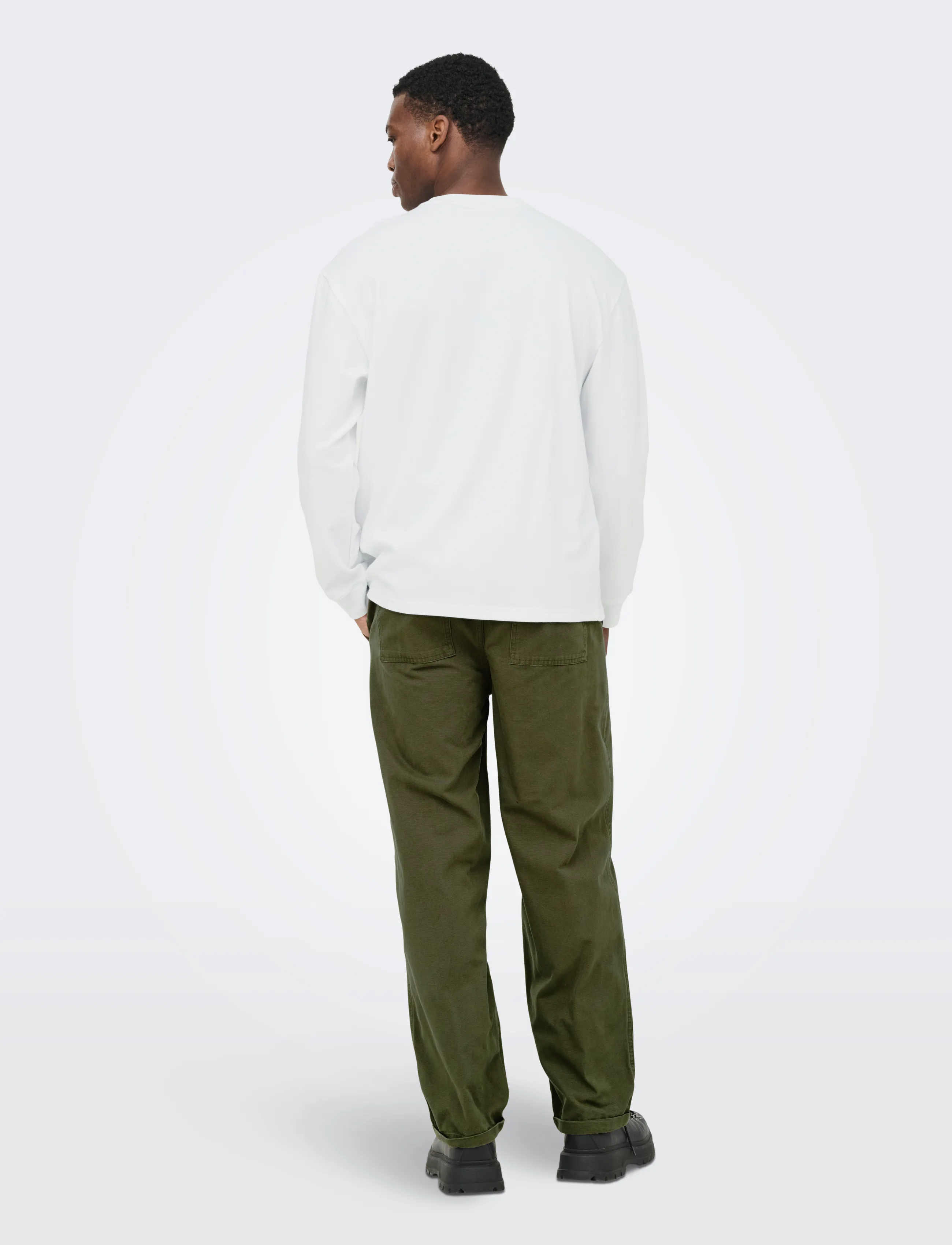 ONLY & SONS - ONSCASPIAN AIRFLEX RLX LS TEE NOOS - white - 3