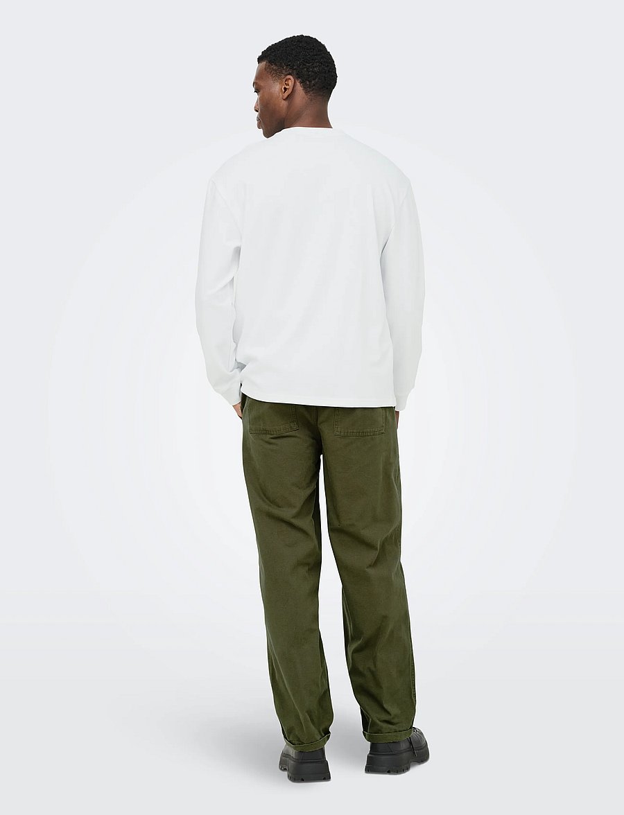 ONLY & SONS - ONSCASPIAN AIRFLEX RLX LS TEE NOOS - white - 3