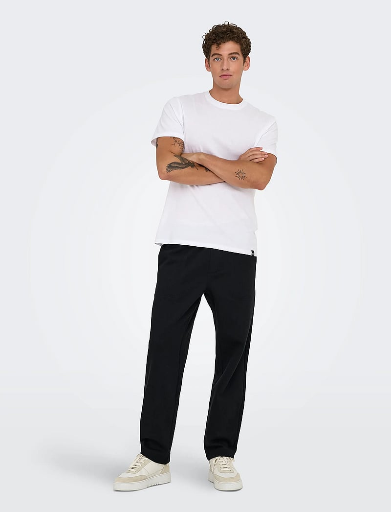 ONLY & SONS - ONSCONNOR RLX PANTS SWEAT NOOS - kollektsioonid - black - 4
