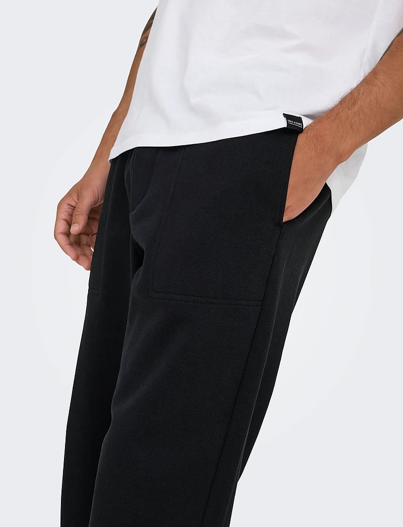 ONLY & SONS - ONSCONNOR RLX PANTS SWEAT NOOS - kollektsioonid - black - 5
