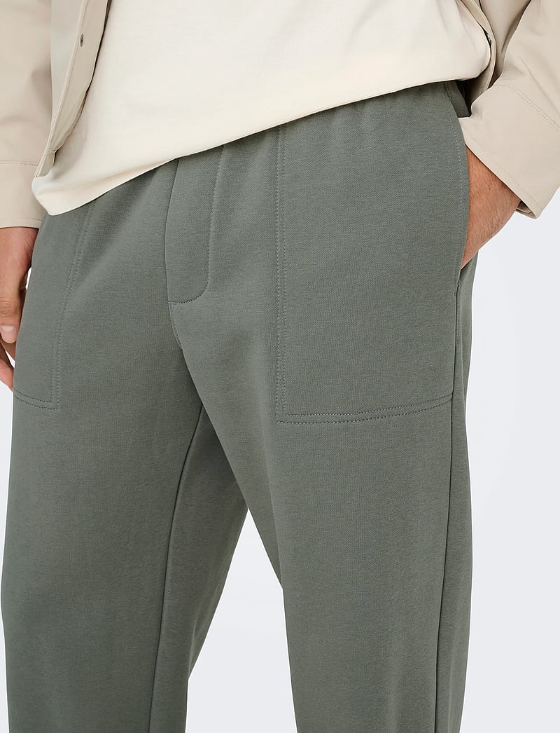 ONLY & SONS - ONSCONNOR LIFE RLX PANTS SWEAT NOOS - kollektioner - castor gray - 4