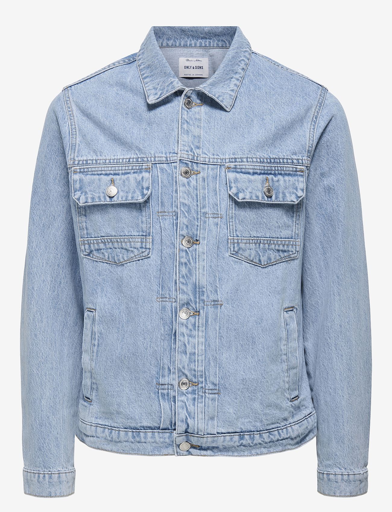 ONLY & SONS - ONSDUKE LB 2035 AZG DNM JACKET - ofodrade jeansjackor - light blue denim - 1