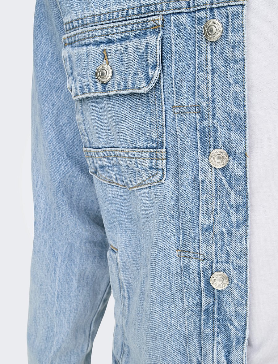 ONLY & SONS - ONSDUKE LB 2035 AZG DNM JACKET - vestes en jean non doublées - light blue denim - 5