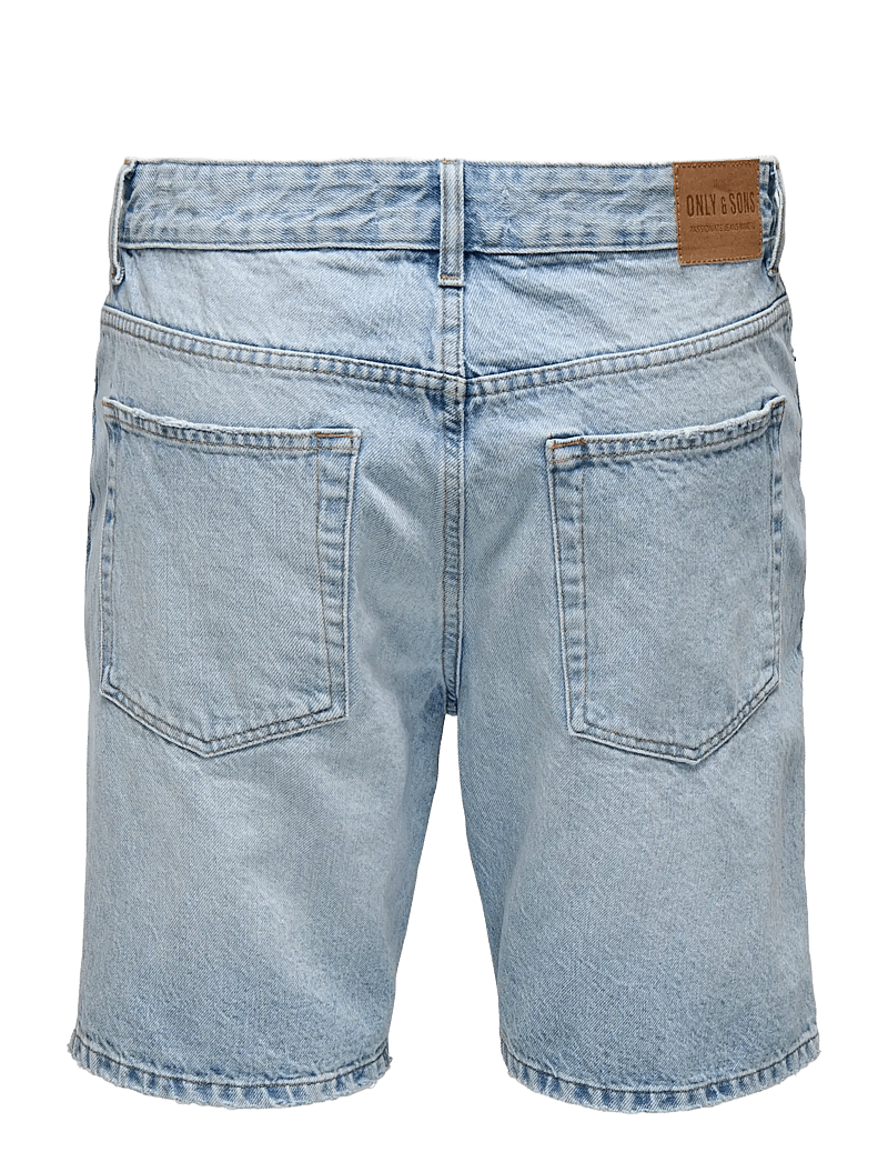 ONLY & SONS - ONSEDGE LB 2041 TAI DNM SHORTS NOOS - jeans shorts - light blue denim - 2