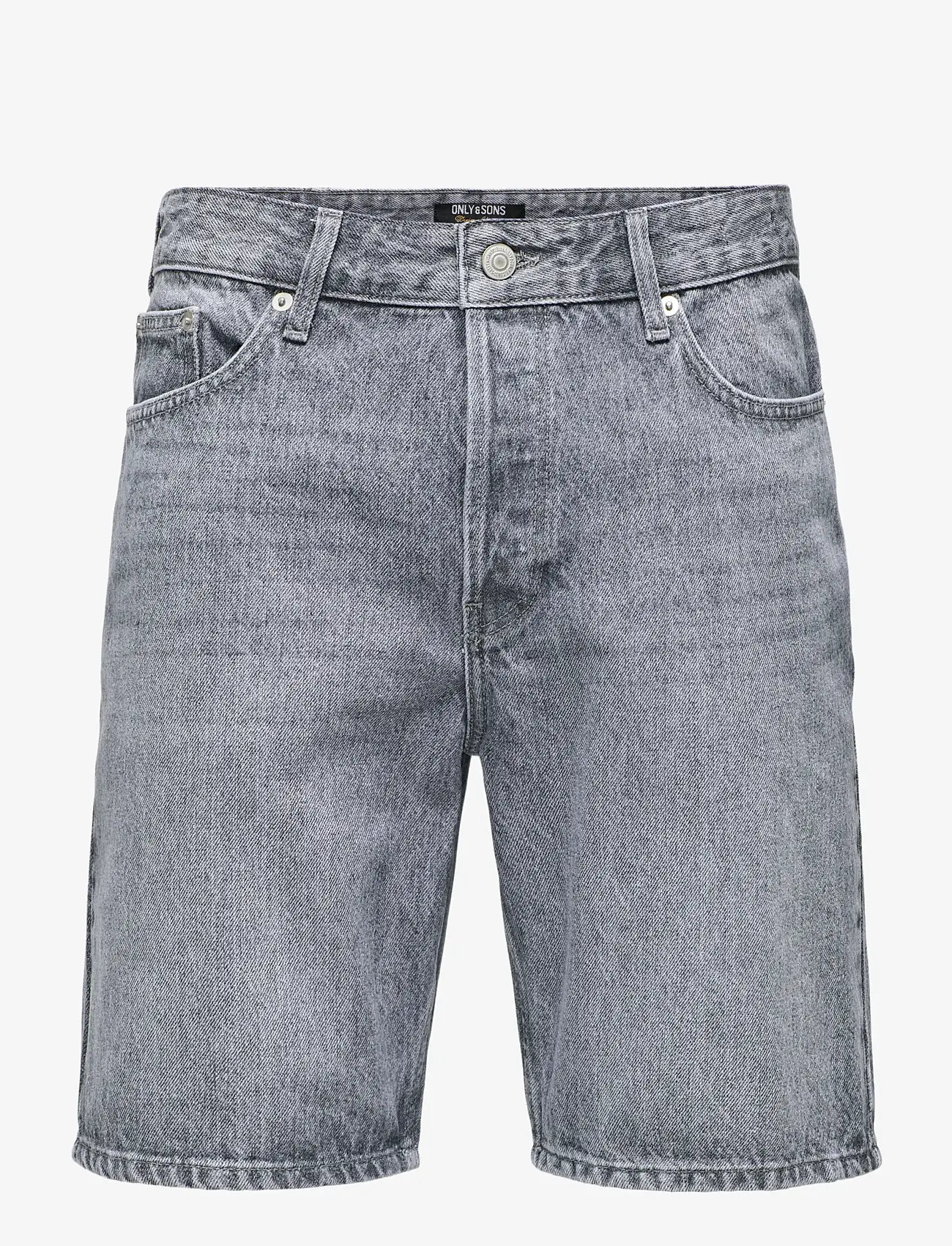 ONLY & SONS - ONSEDGE MG 2042 TAI DNM SHORTS NOOS - short en jean - medium grey denim - 1