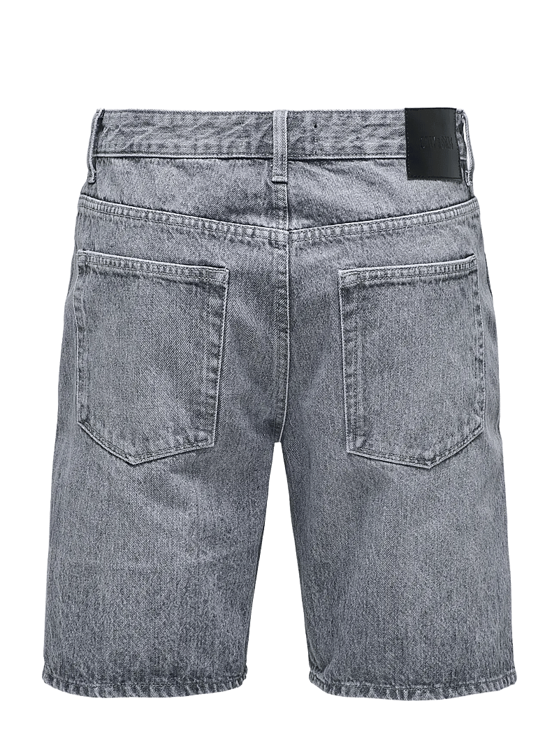 ONLY & SONS - ONSEDGE MG 2042 TAI DNM SHORTS NOOS - short en jean - medium grey denim - 2