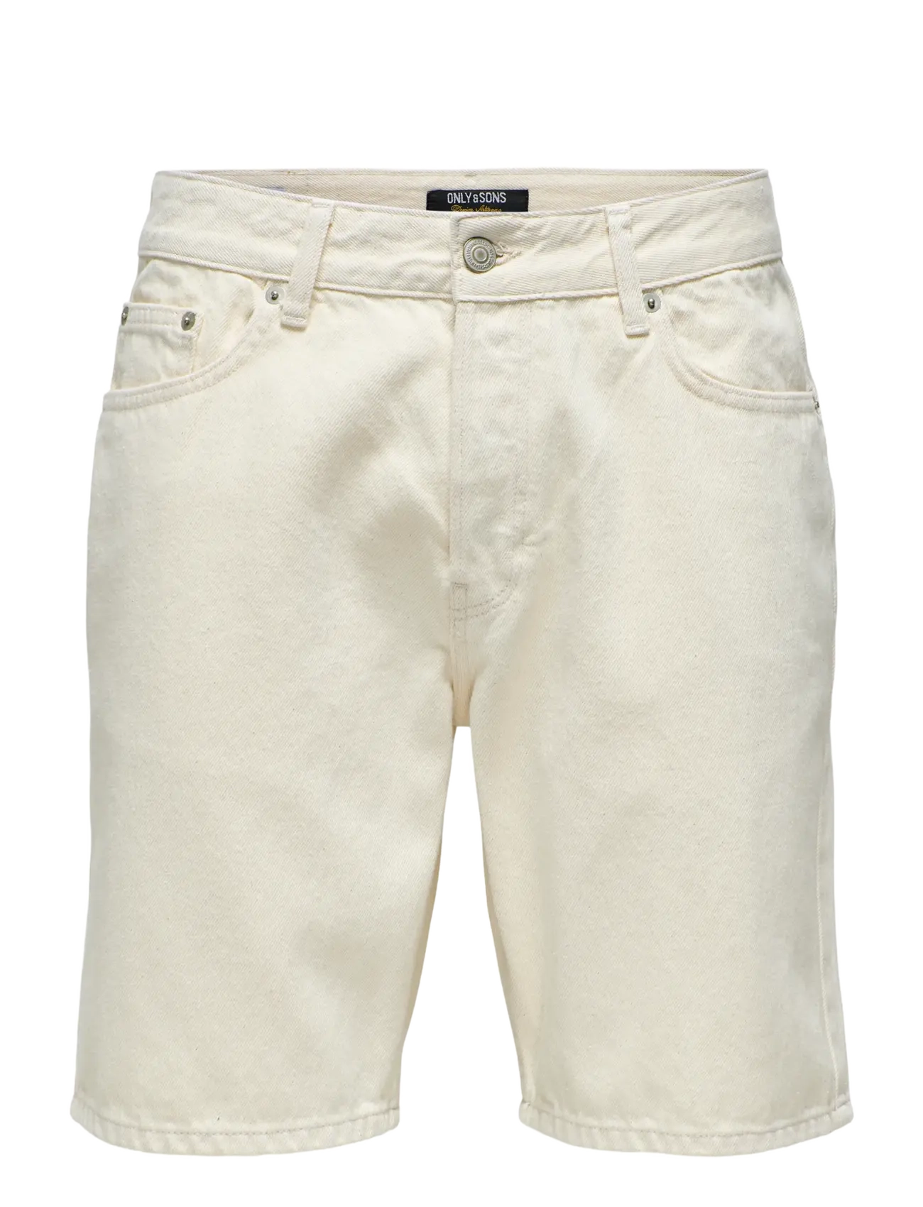 ONLY & SONS ONSEDGE ECRU 2044 PIM DNM SHORTS NOOS - Deals - ECRU / cream